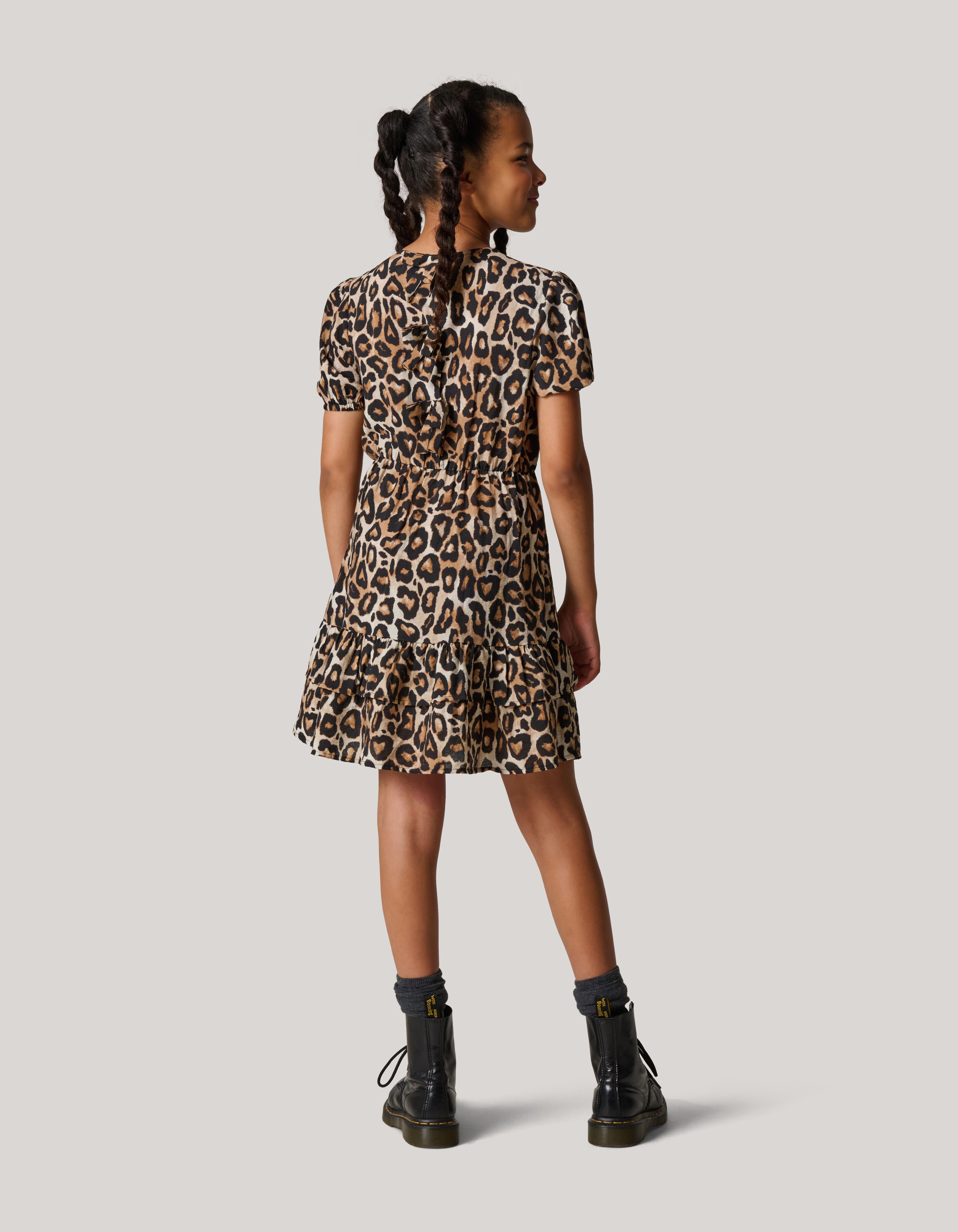 Leopard Jurk Bruin SHOEBY GIRLS