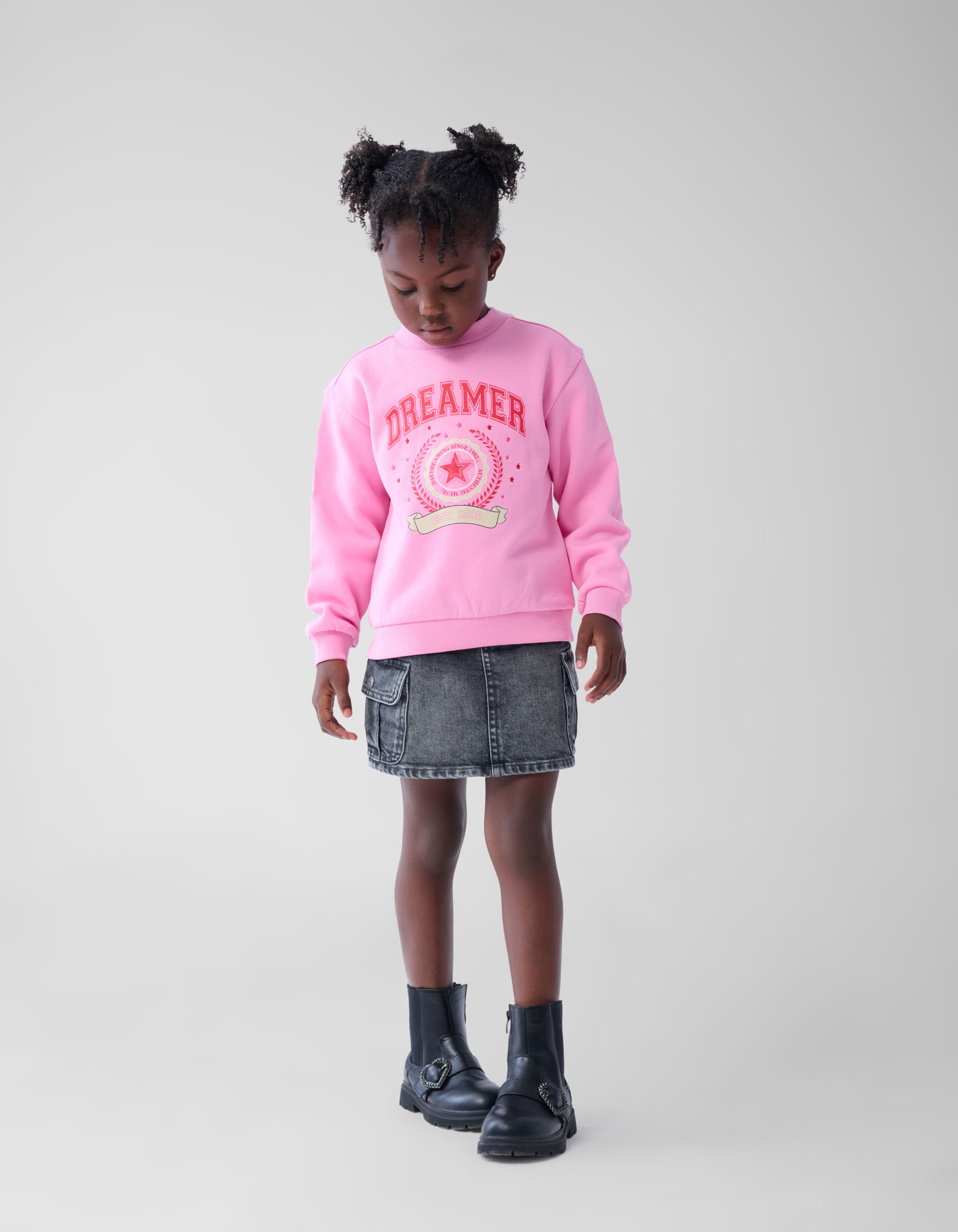 Varsity Sweater Roze SHOEBY GIRLS