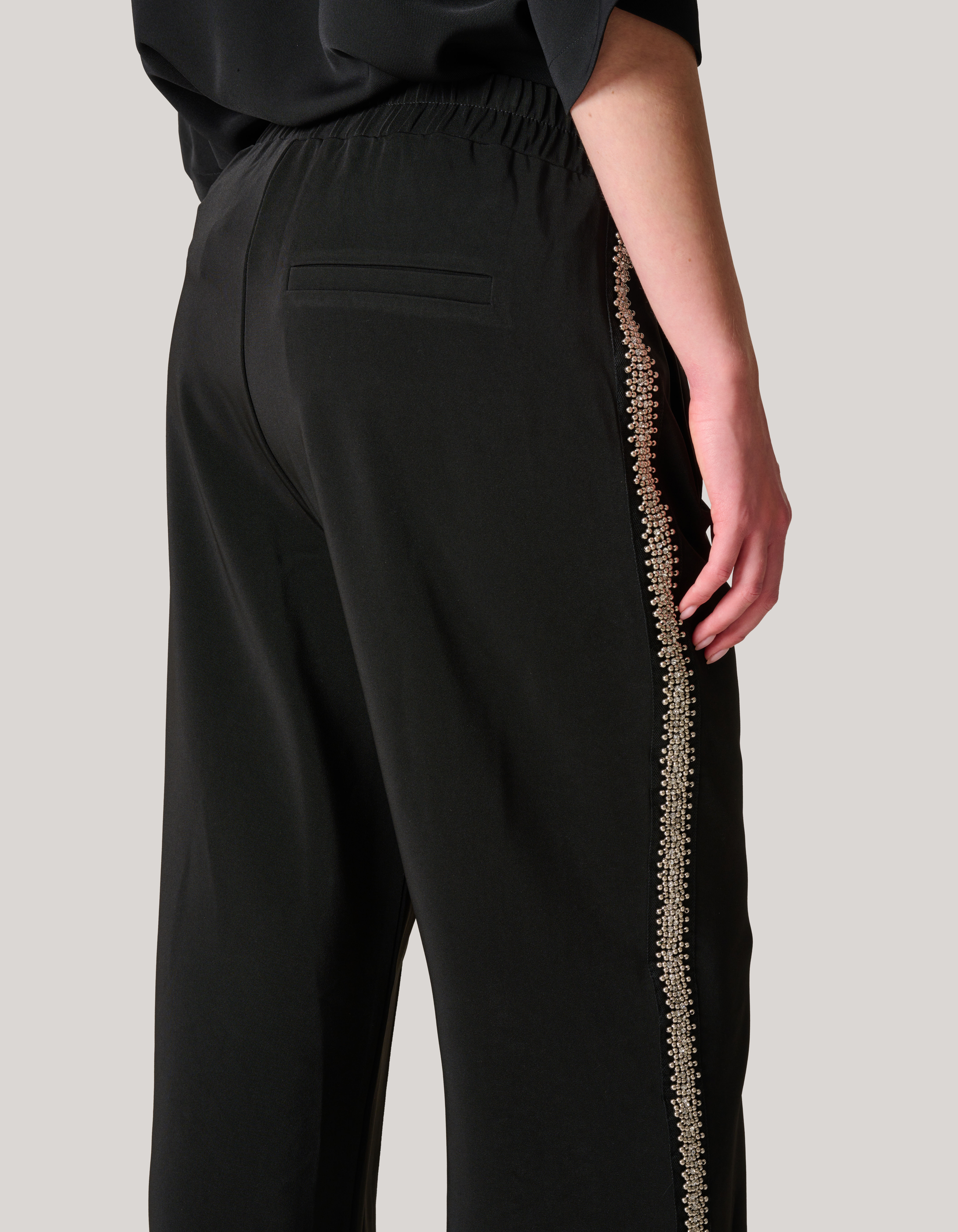 Sporty Embellished Broek Zwart SHOEBY WOMEN