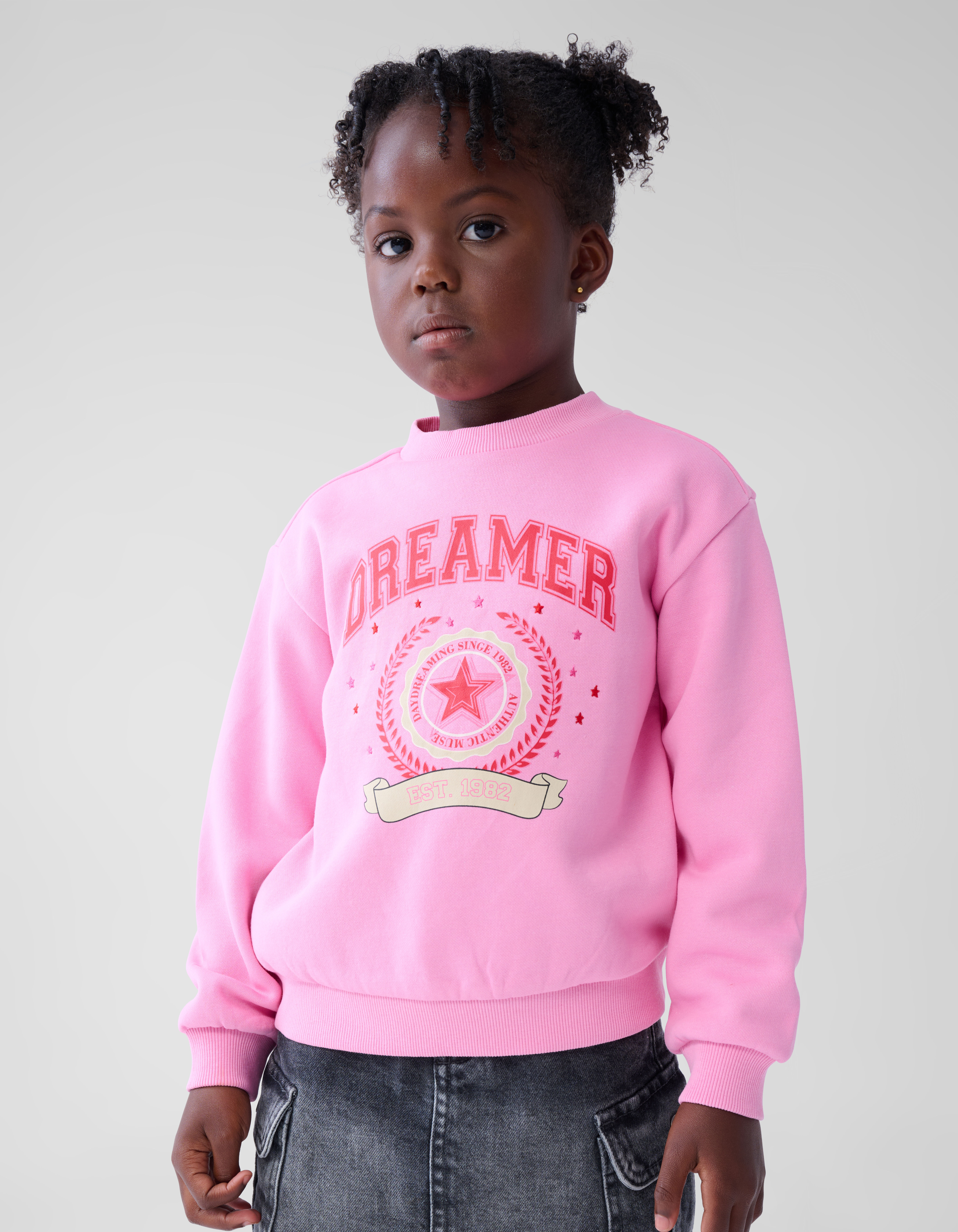 Varsity Sweater Roze SHOEBY GIRLS