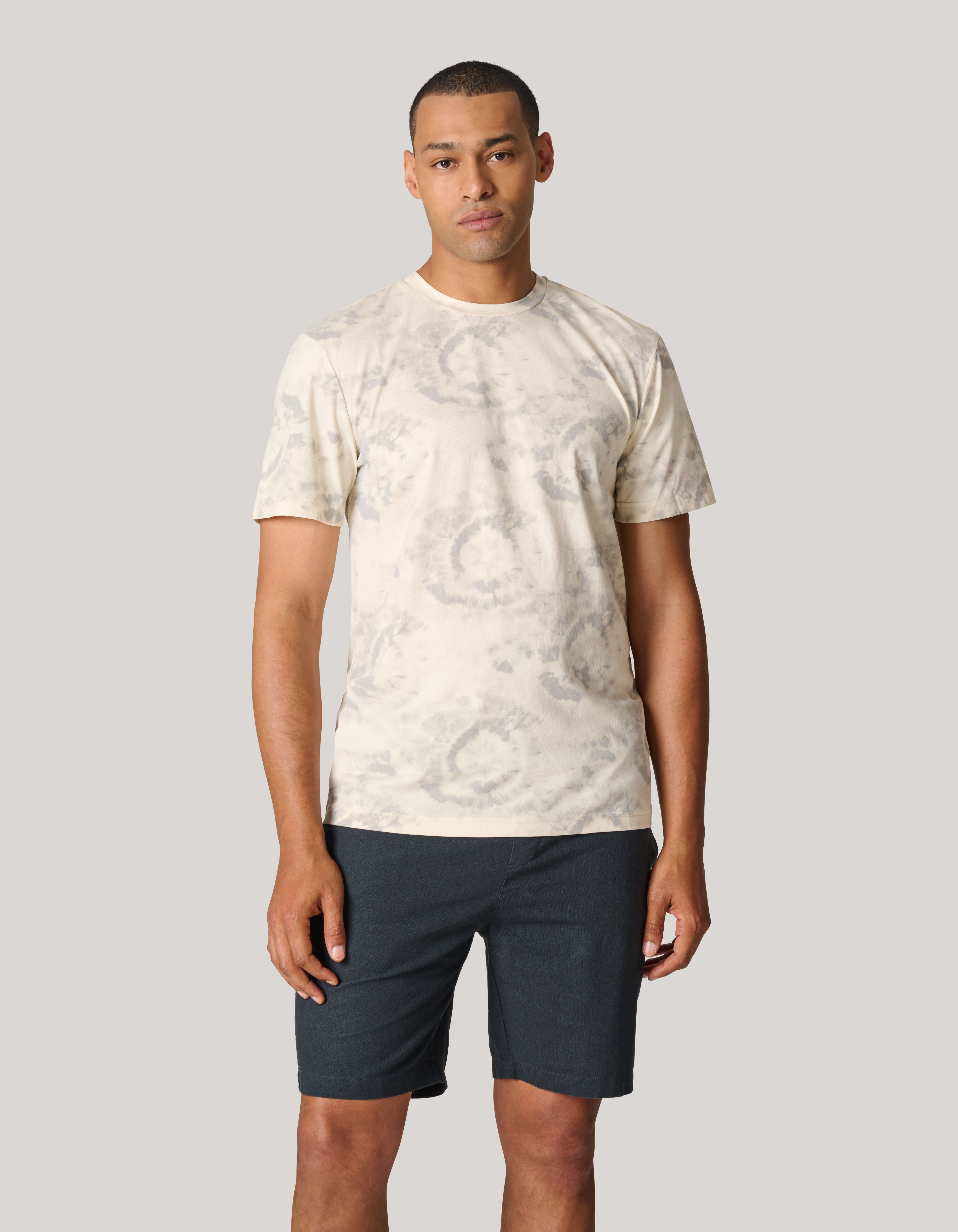 Printed T-shirt Gebroken Wit SHOEBY MEN