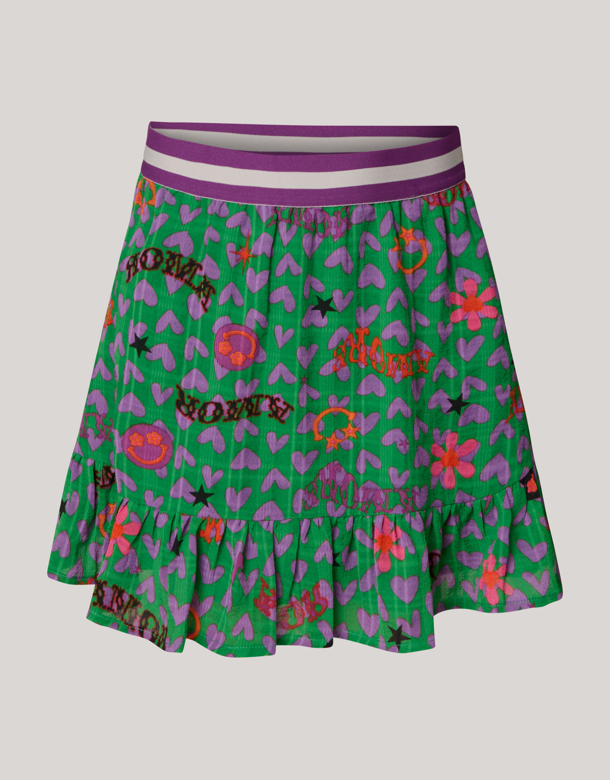 Printed Rok Groen SHOEBY GIRLS