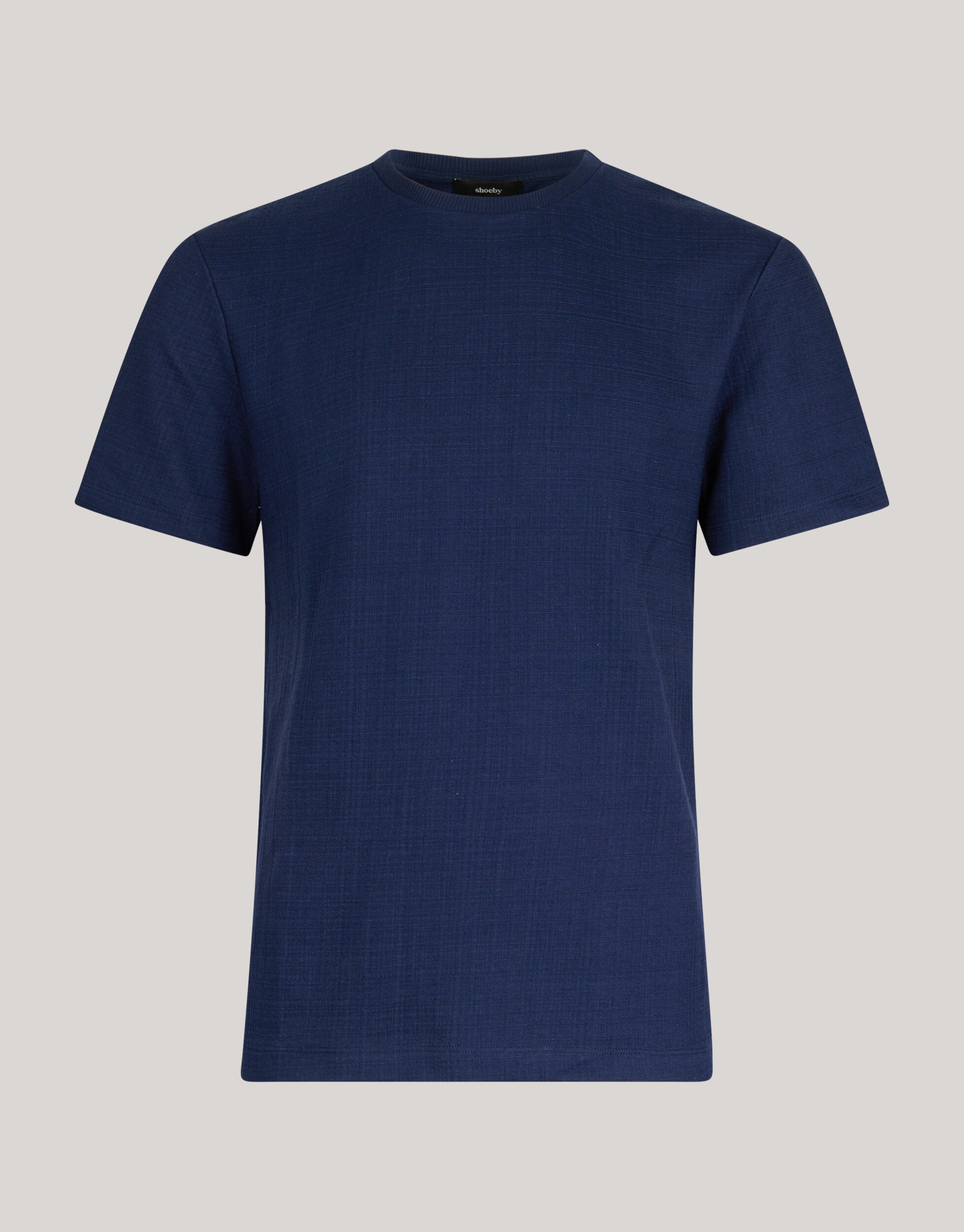 Structuur T-shirt Donkerblauw SHOEBY MEN