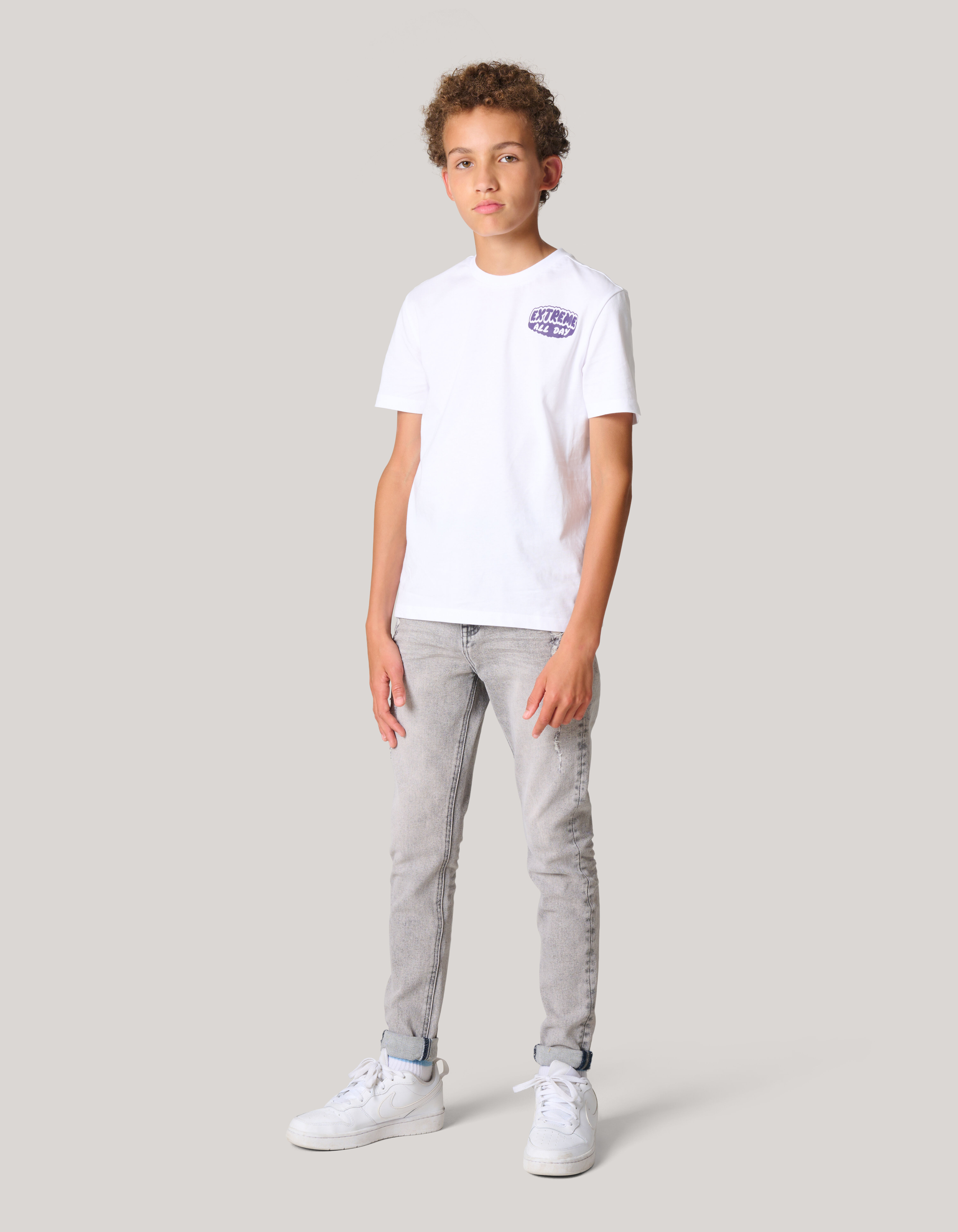 Tapered Fit Jeans Grijs SHOEBY BOYS