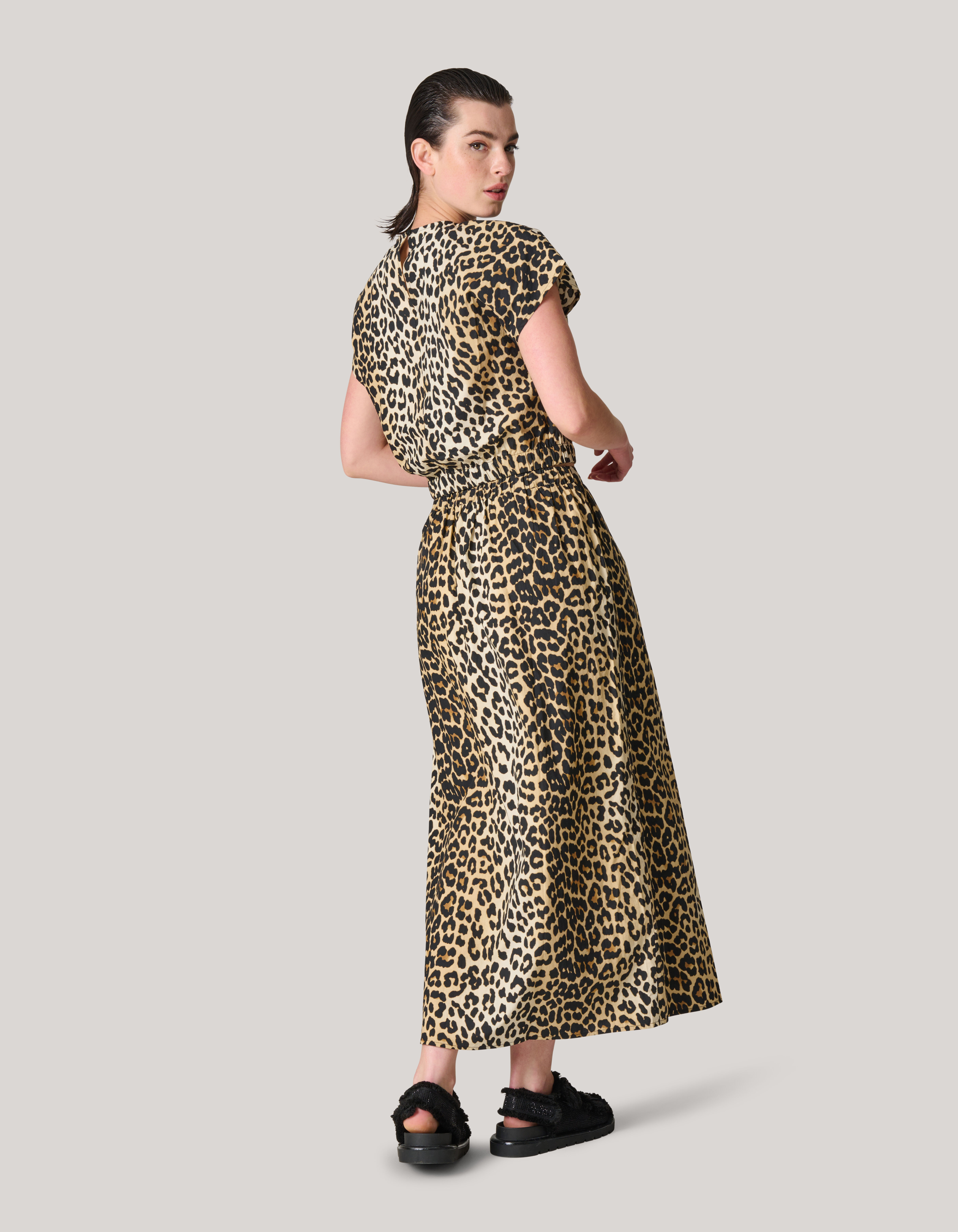 Leopard Poplin Maxi Rok SHOEBY WOMEN