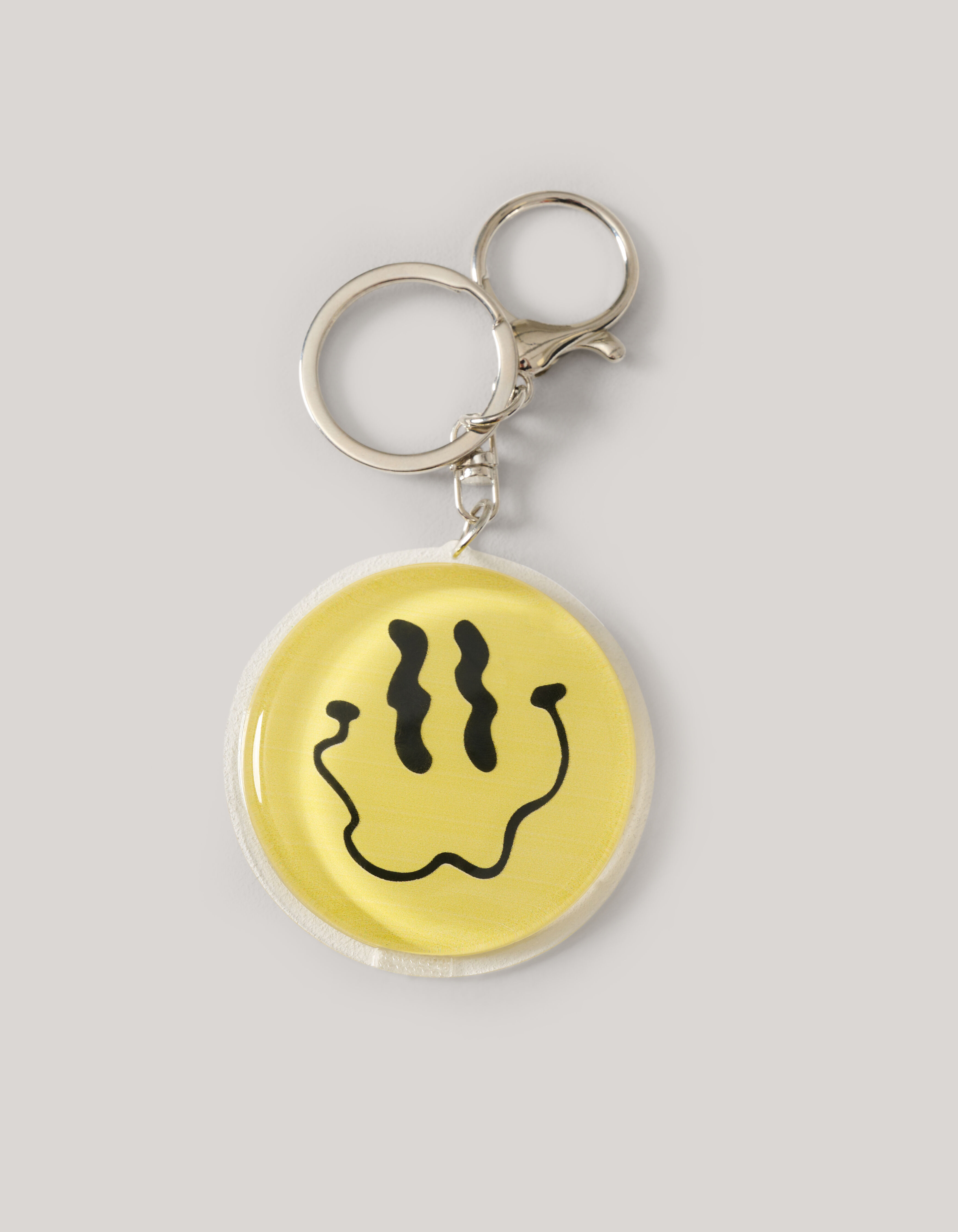 Smiley Sleutelhanger Geel SHOEBY ACCESSOIRES