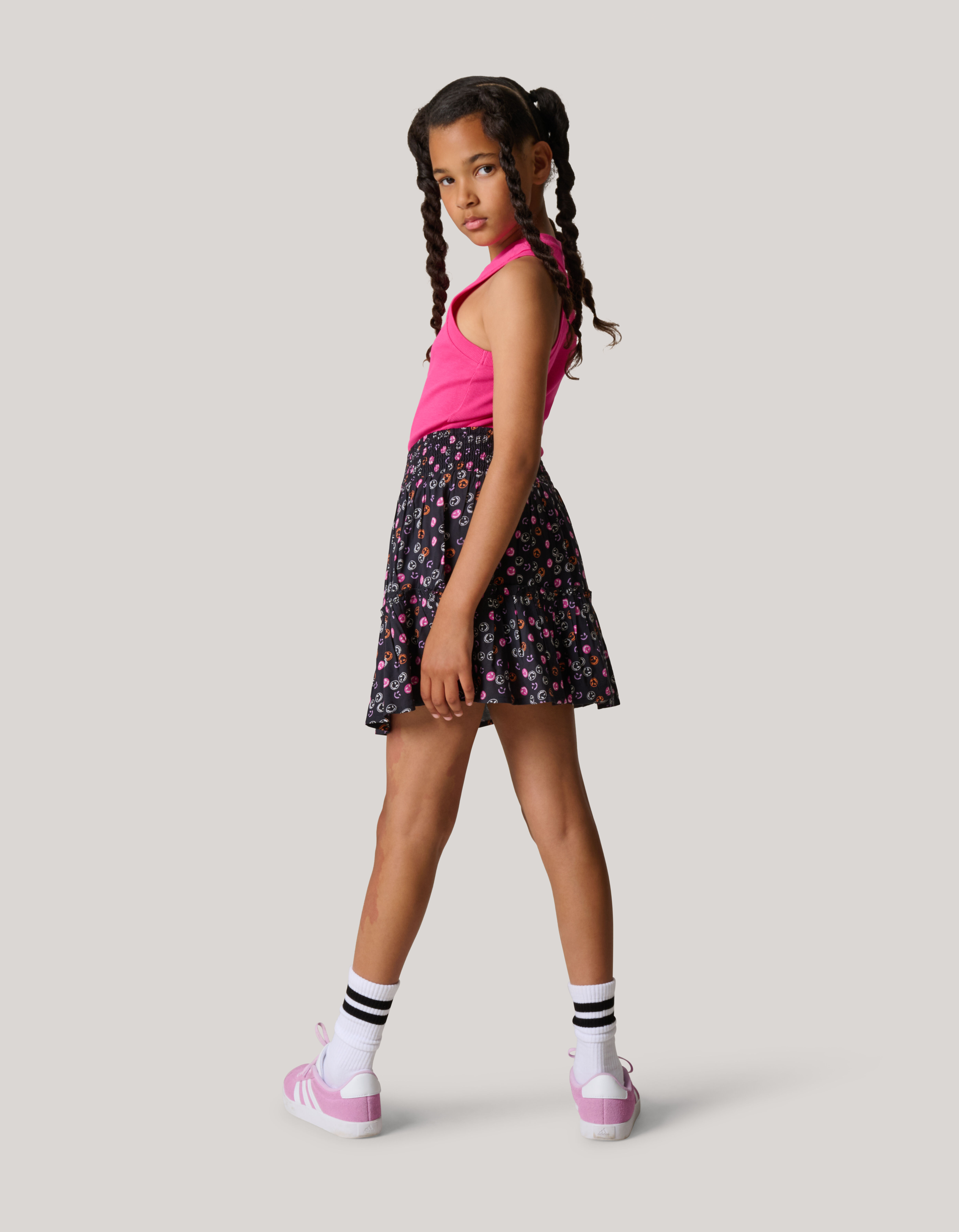 Printed Rok Donkergrijs SHOEBY GIRLS