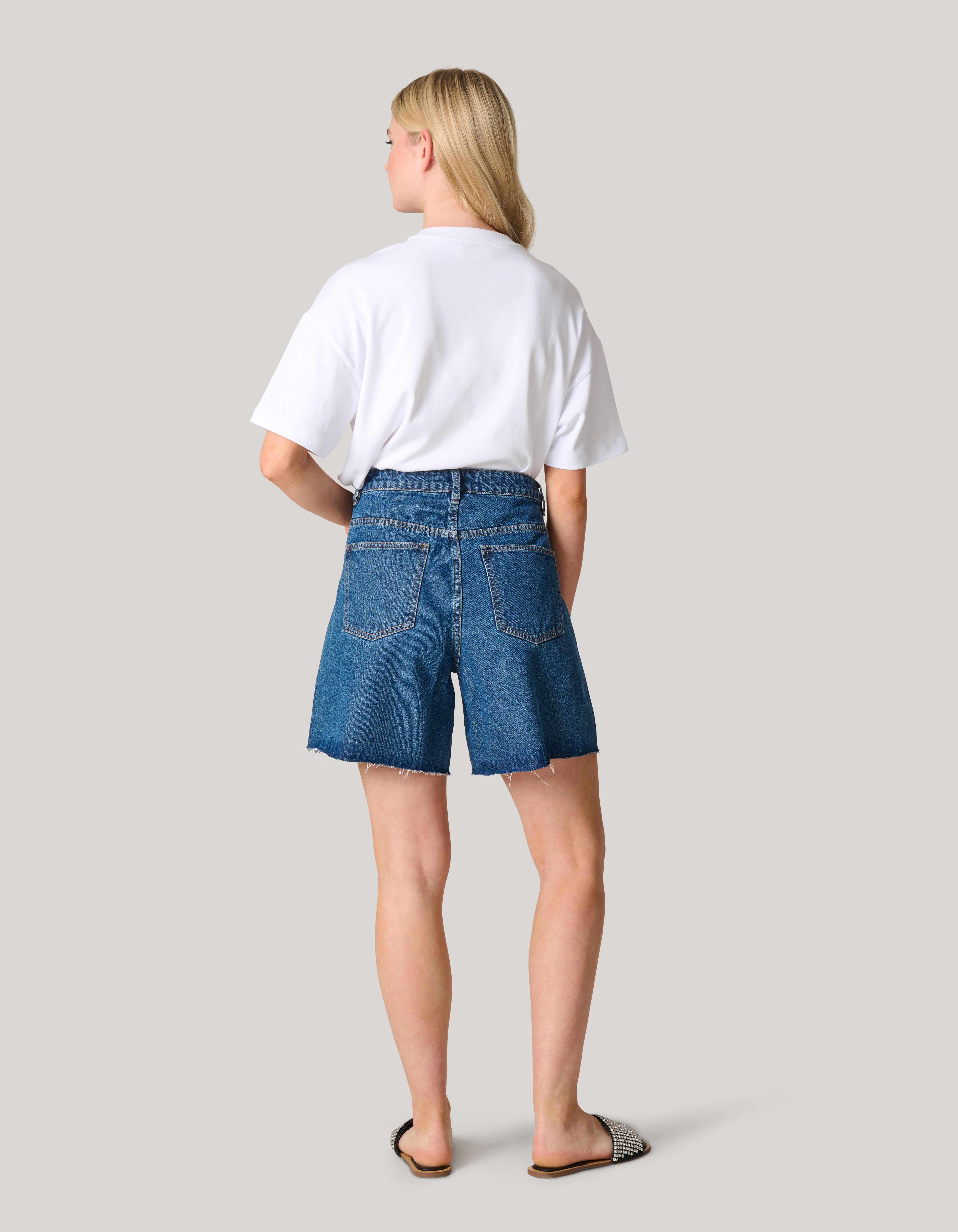 Denim Short Donkerblauw SHOEBY WOMEN