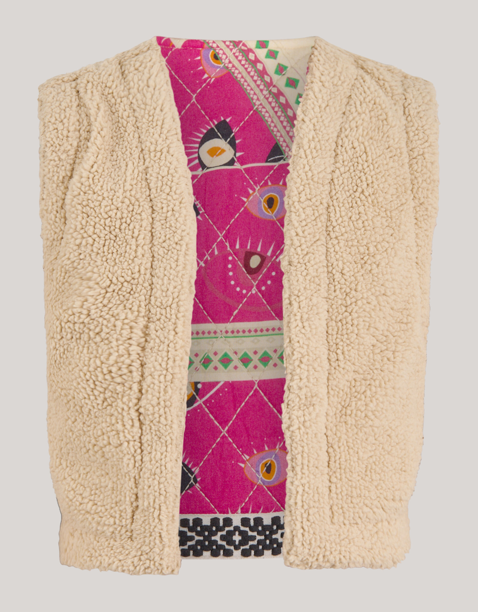 Printed Gilet Roze By Lizzy SHOEBY GIRLS