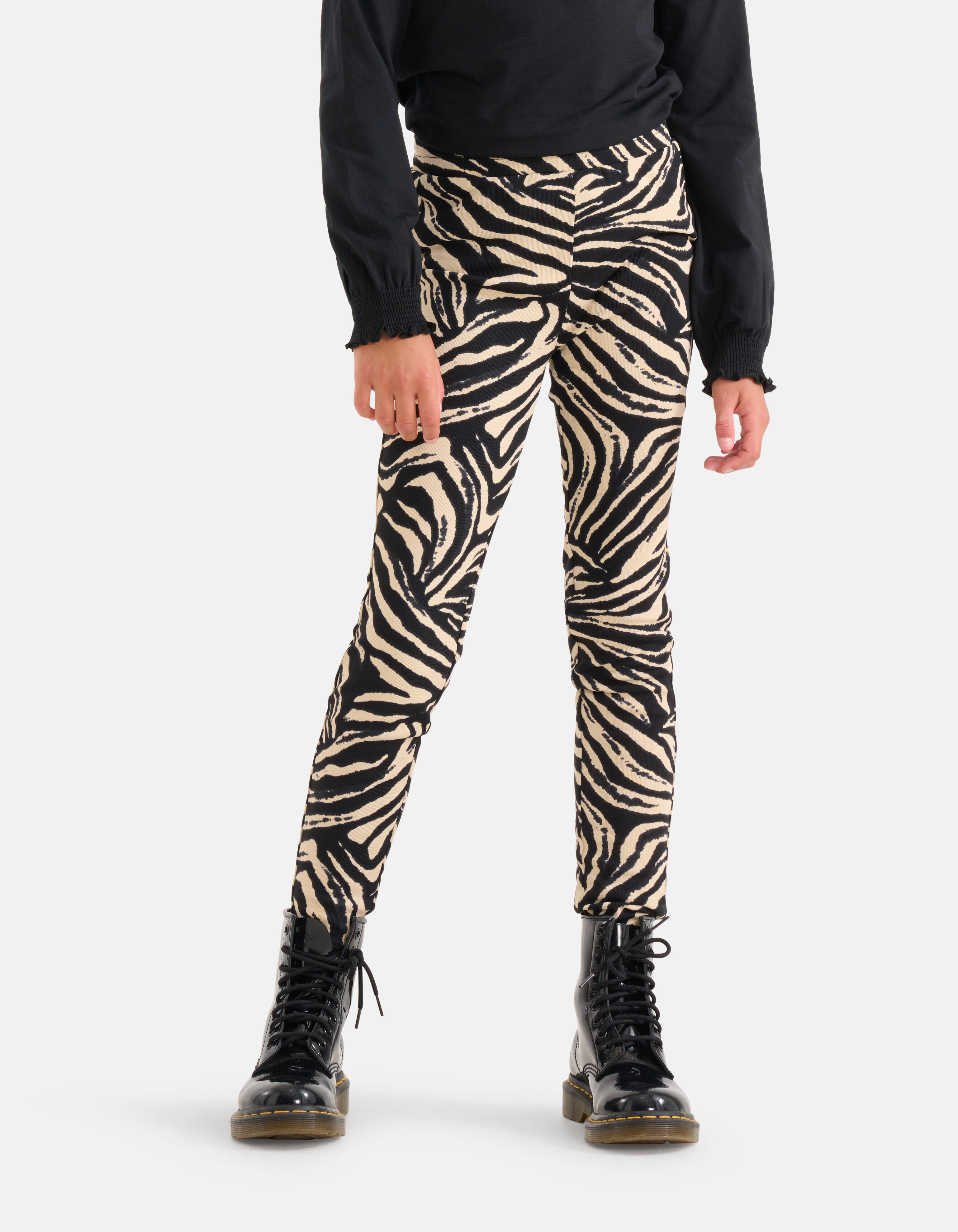 Zebra Print Legging Zwart SHOEBY GIRLS