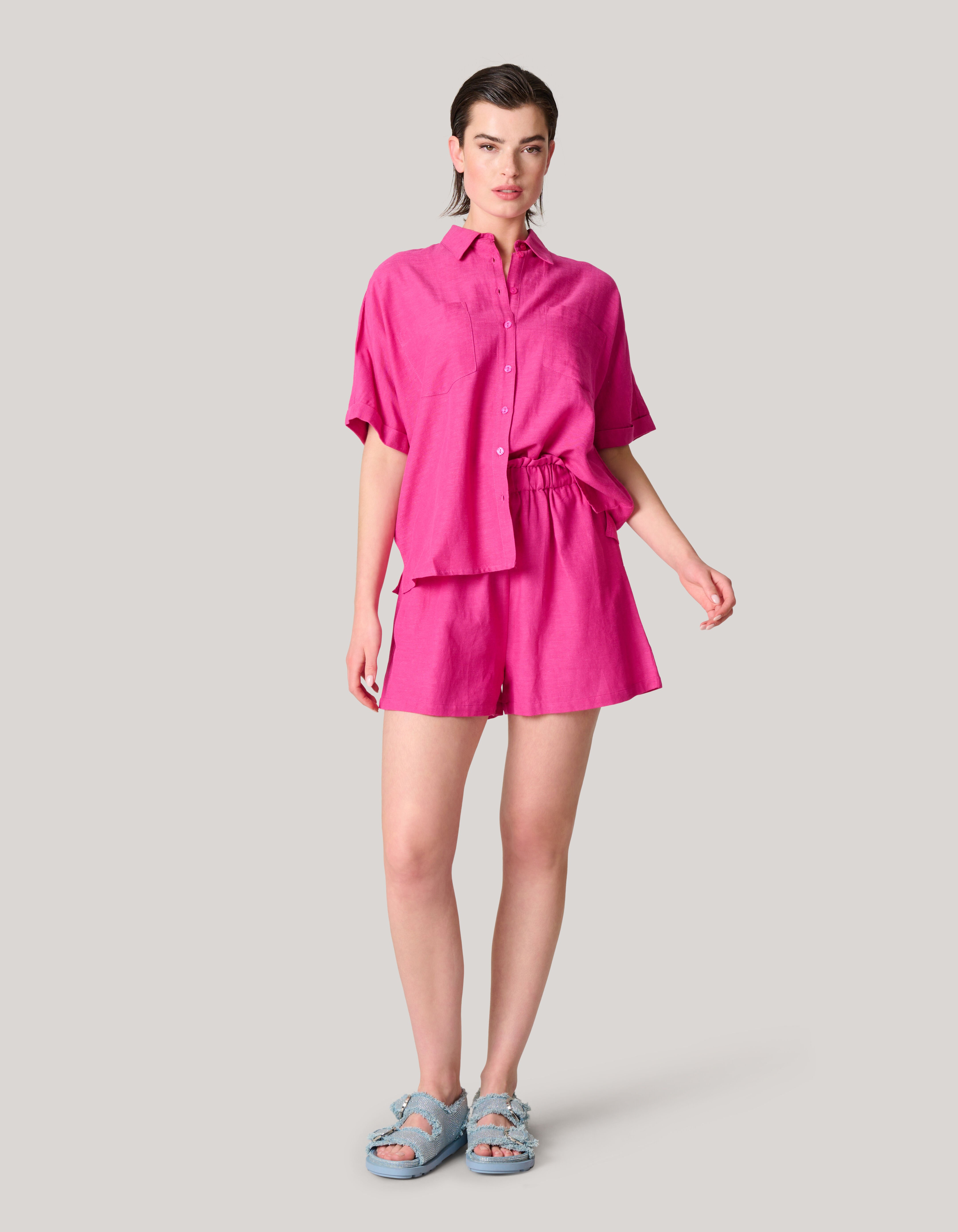 Linnen Blouse Roze SHOEBY WOMEN