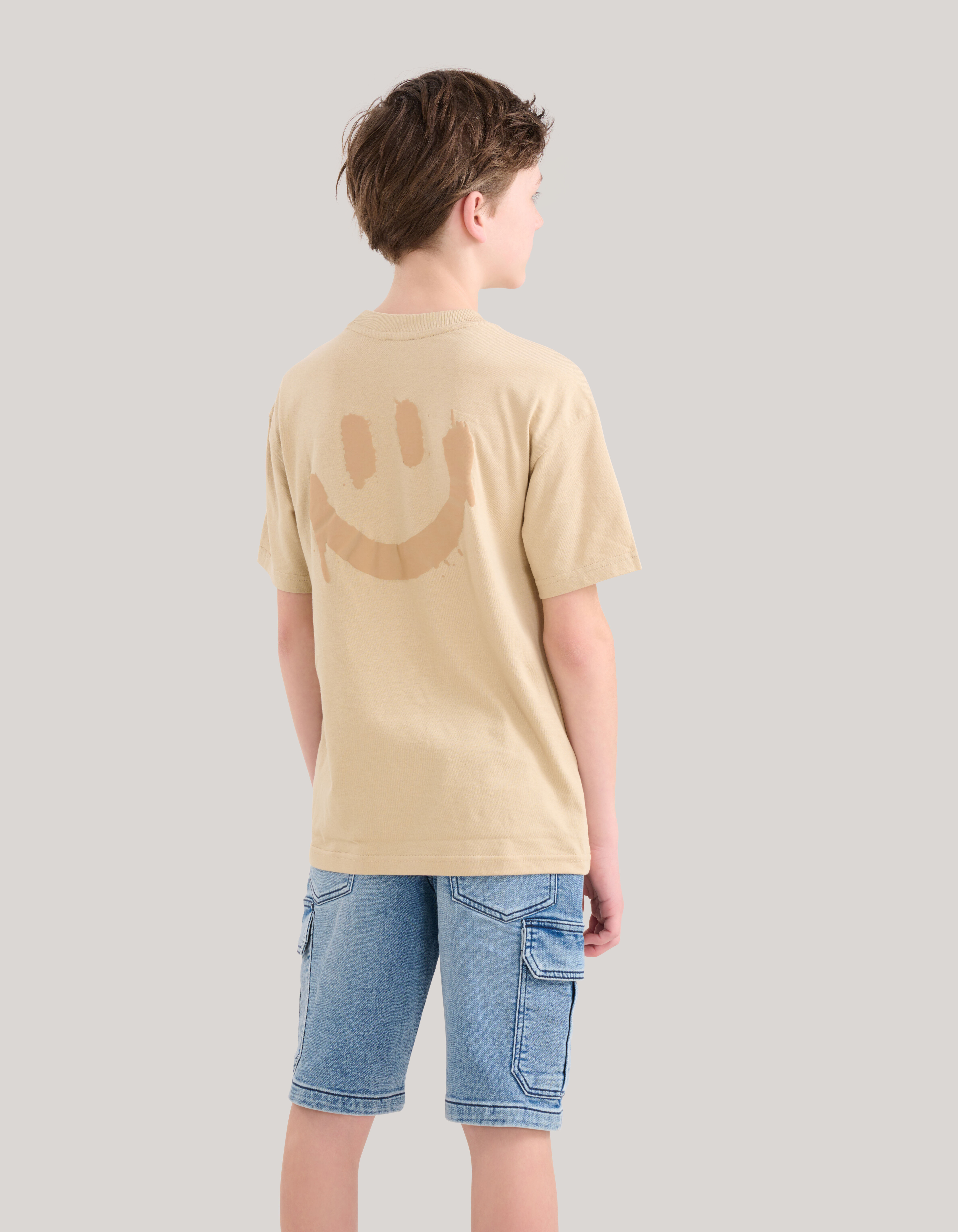 Smiley Artwork T-shirt Beige SHOEBY BOYS