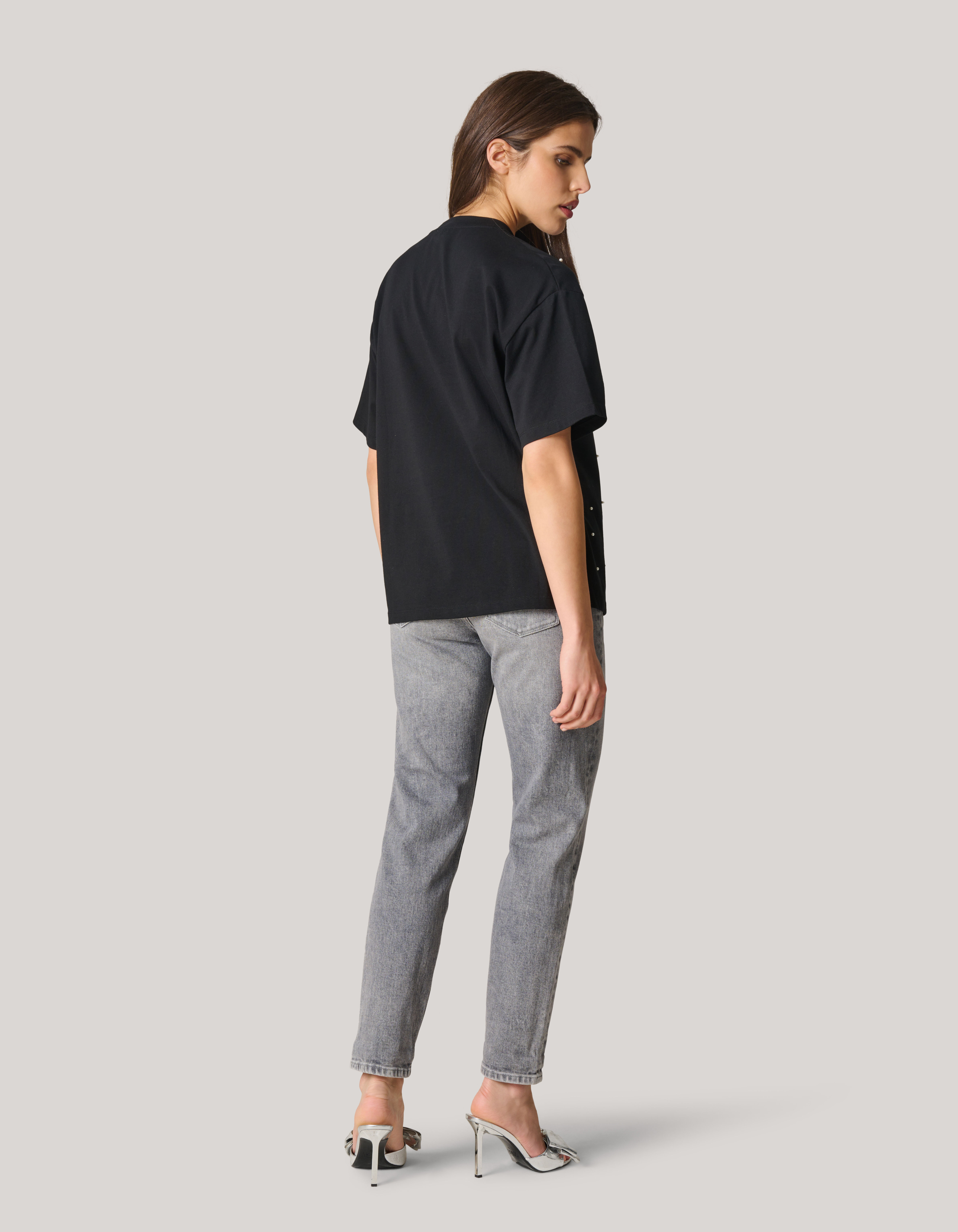 Parel T-shirt Zwart SHOEBY WOMEN