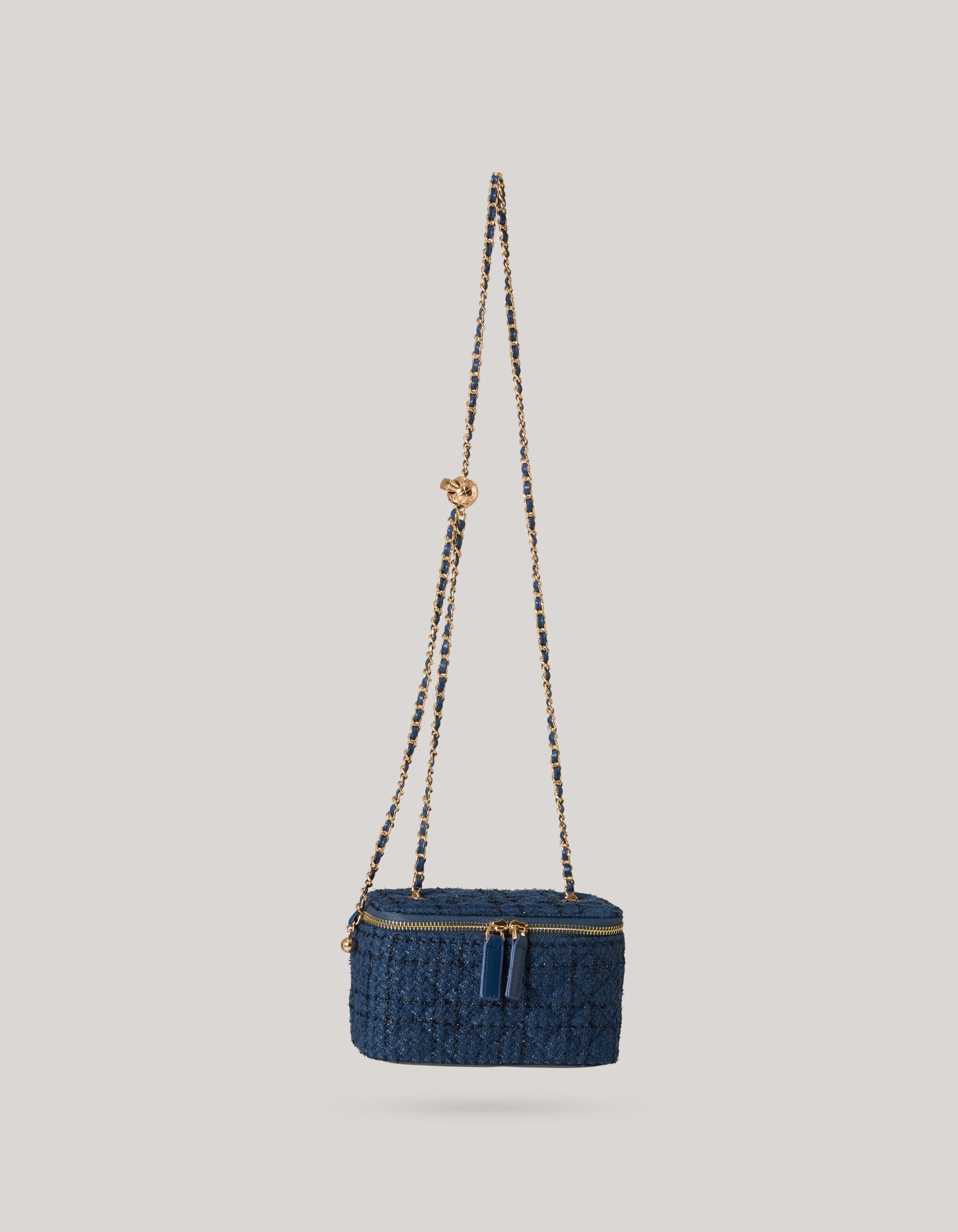 Quilted Tas Donkerblauw SHOEBY ACCESSOIRES