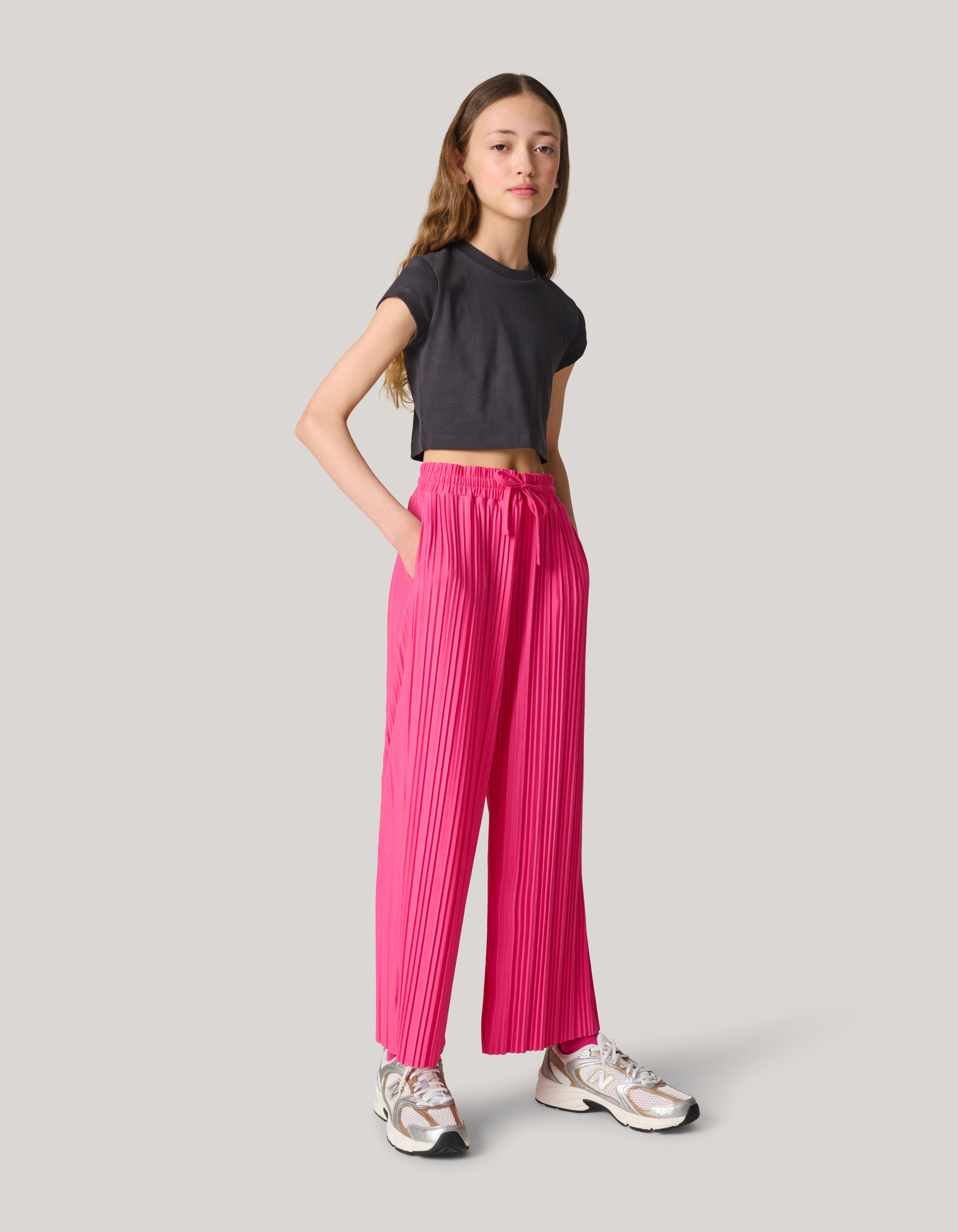 Plissé Broek Roze SHOEBY GIRLS