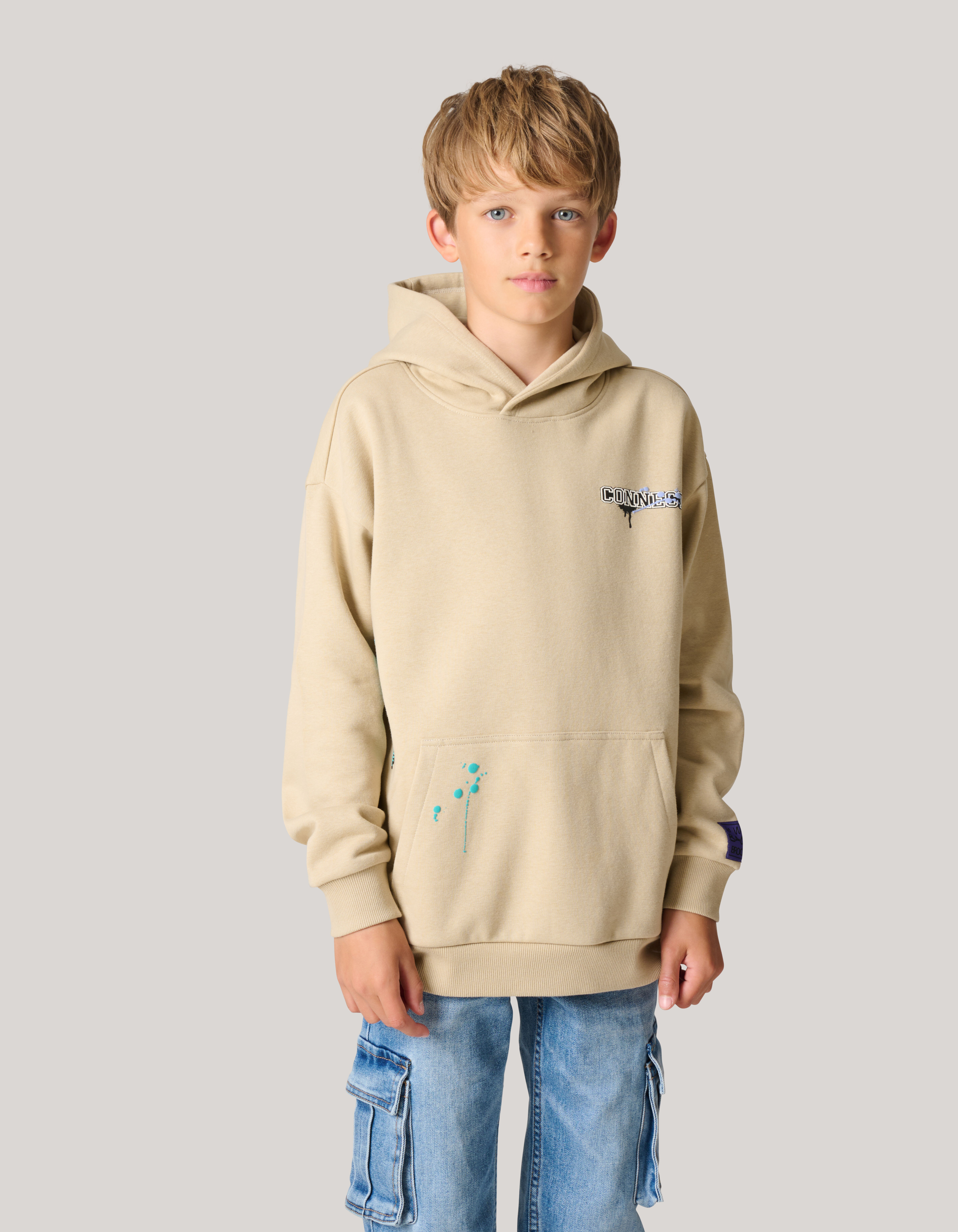 Artwork Hoodie Zand SHOEBY BOYS