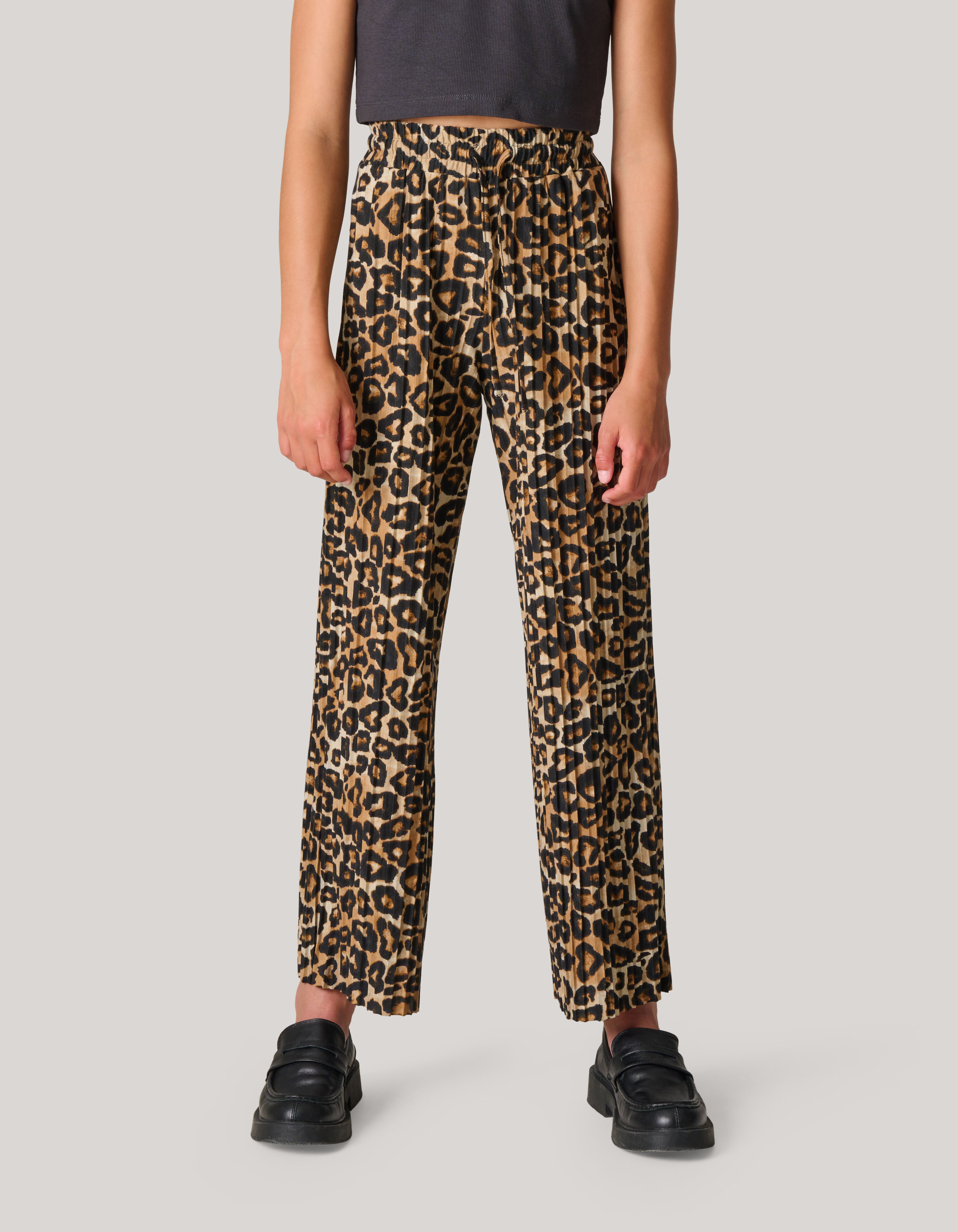 Leopard Plissé Broek SHOEBY GIRLS