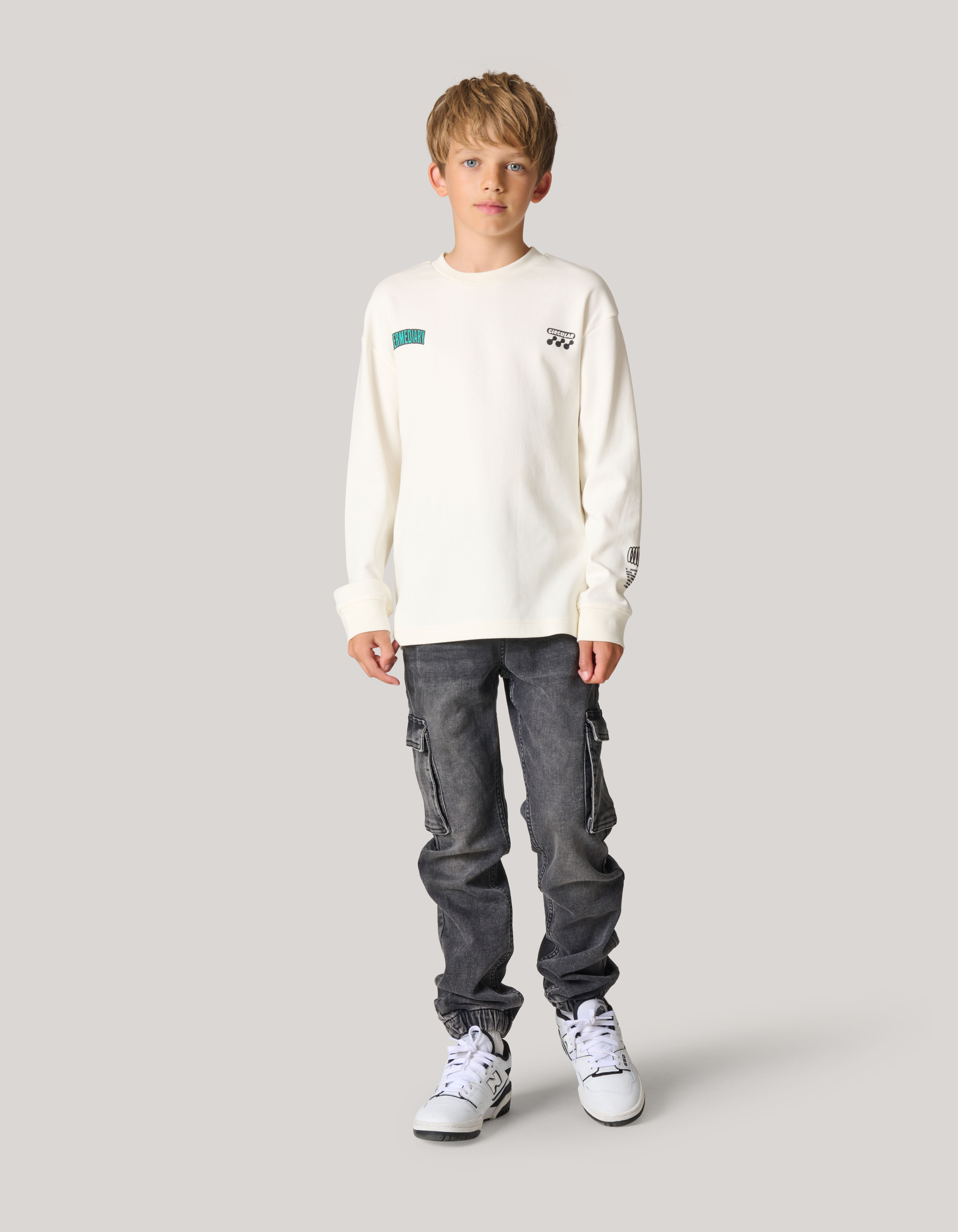 Cargo Jog Broek Donkergrijs SHOEBY BOYS