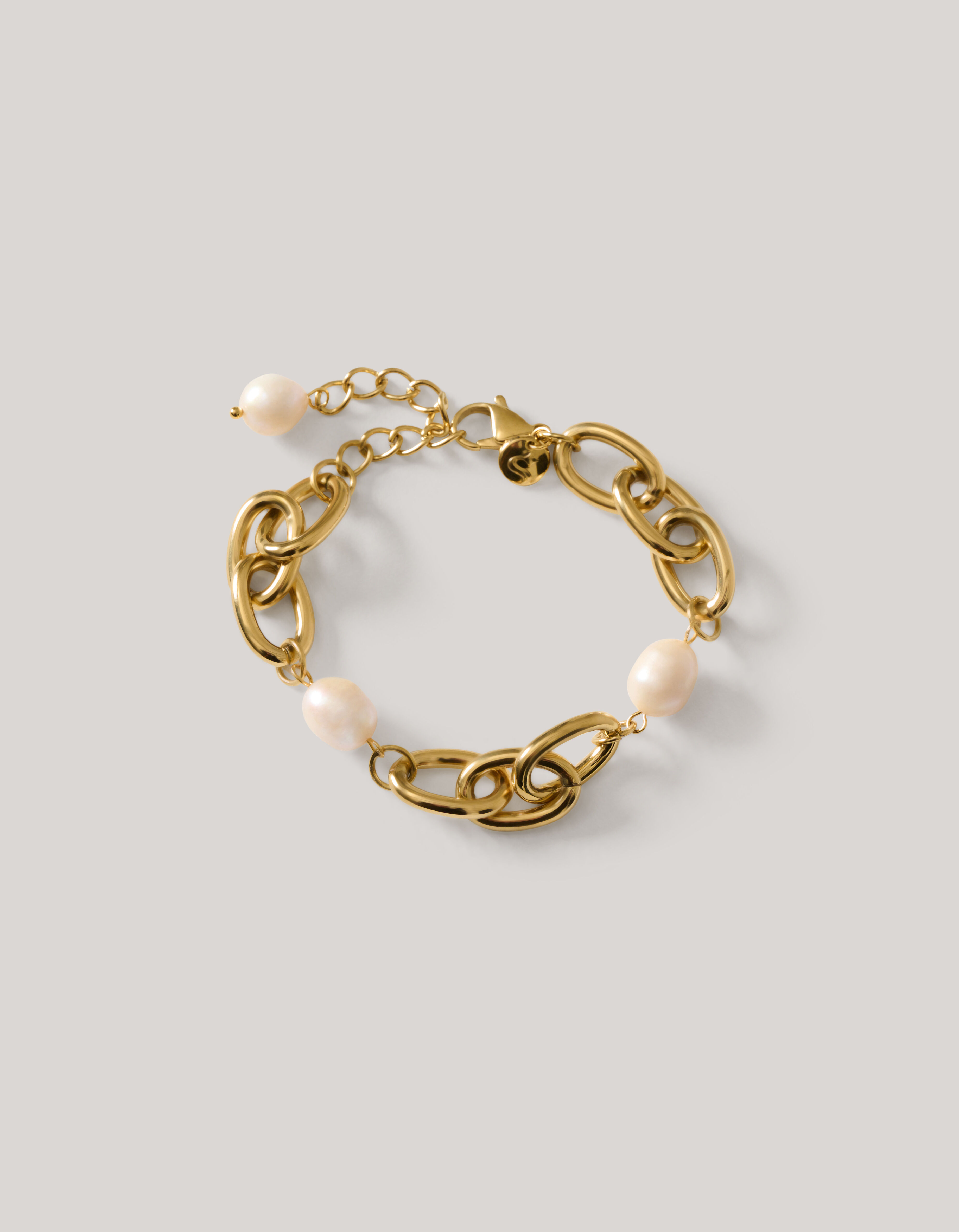 Pearl Chain Armband Goud SHOEBY ACCESSOIRES