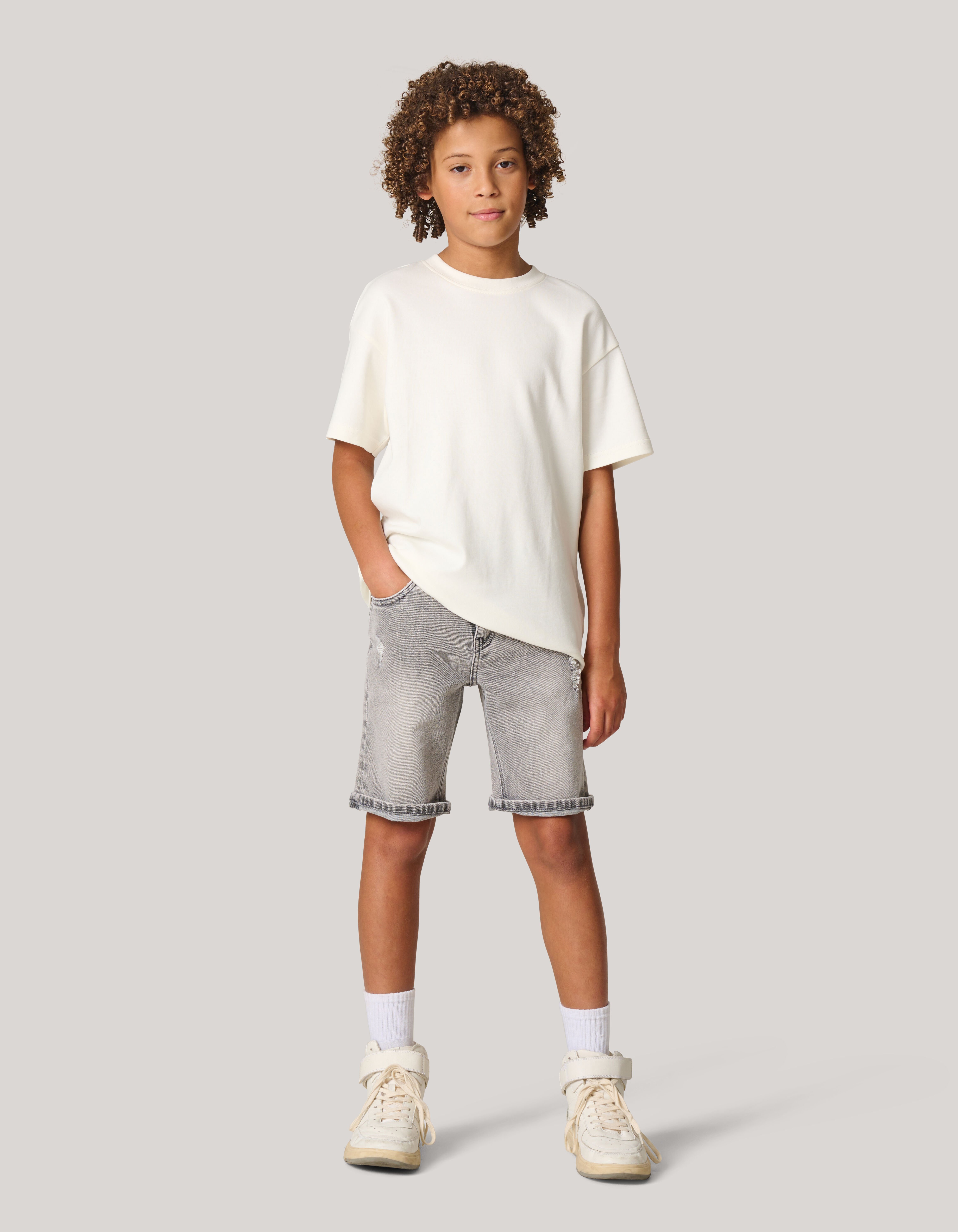 Denim Short Lichtgrijs SHOEBY BOYS