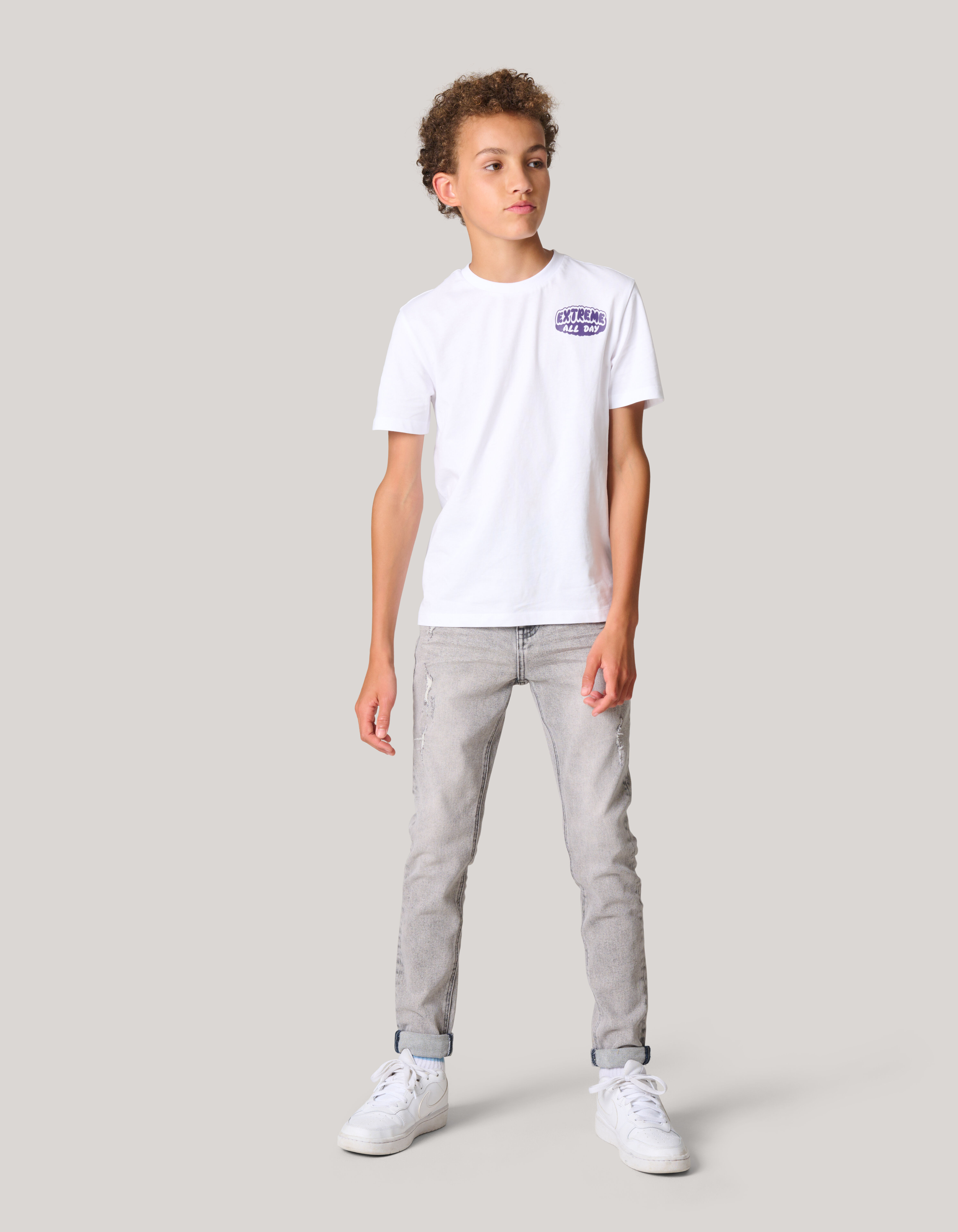 Tapered Fit Jeans Grijs SHOEBY BOYS