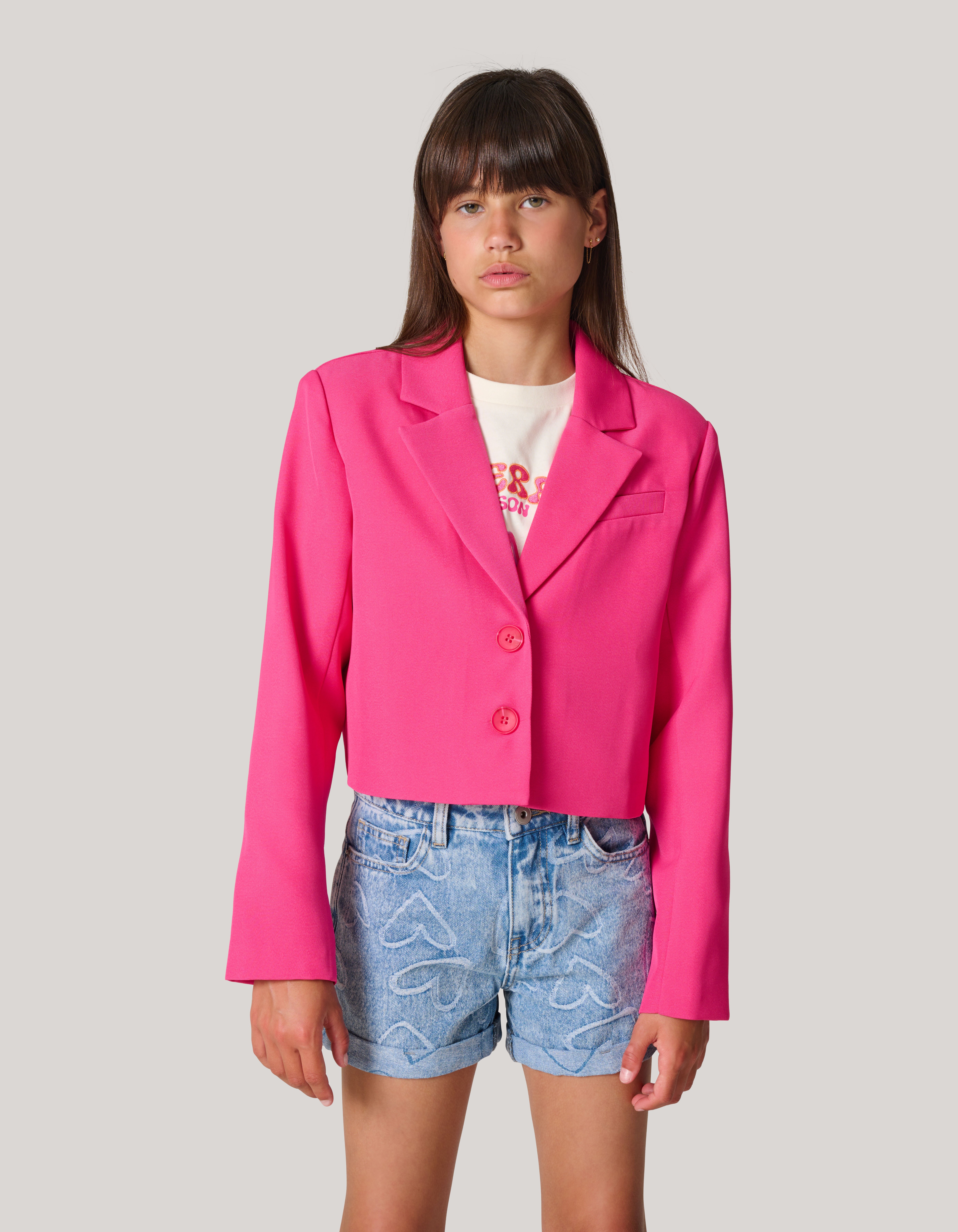 Cropped Blazer Roze SHOEBY GIRLS