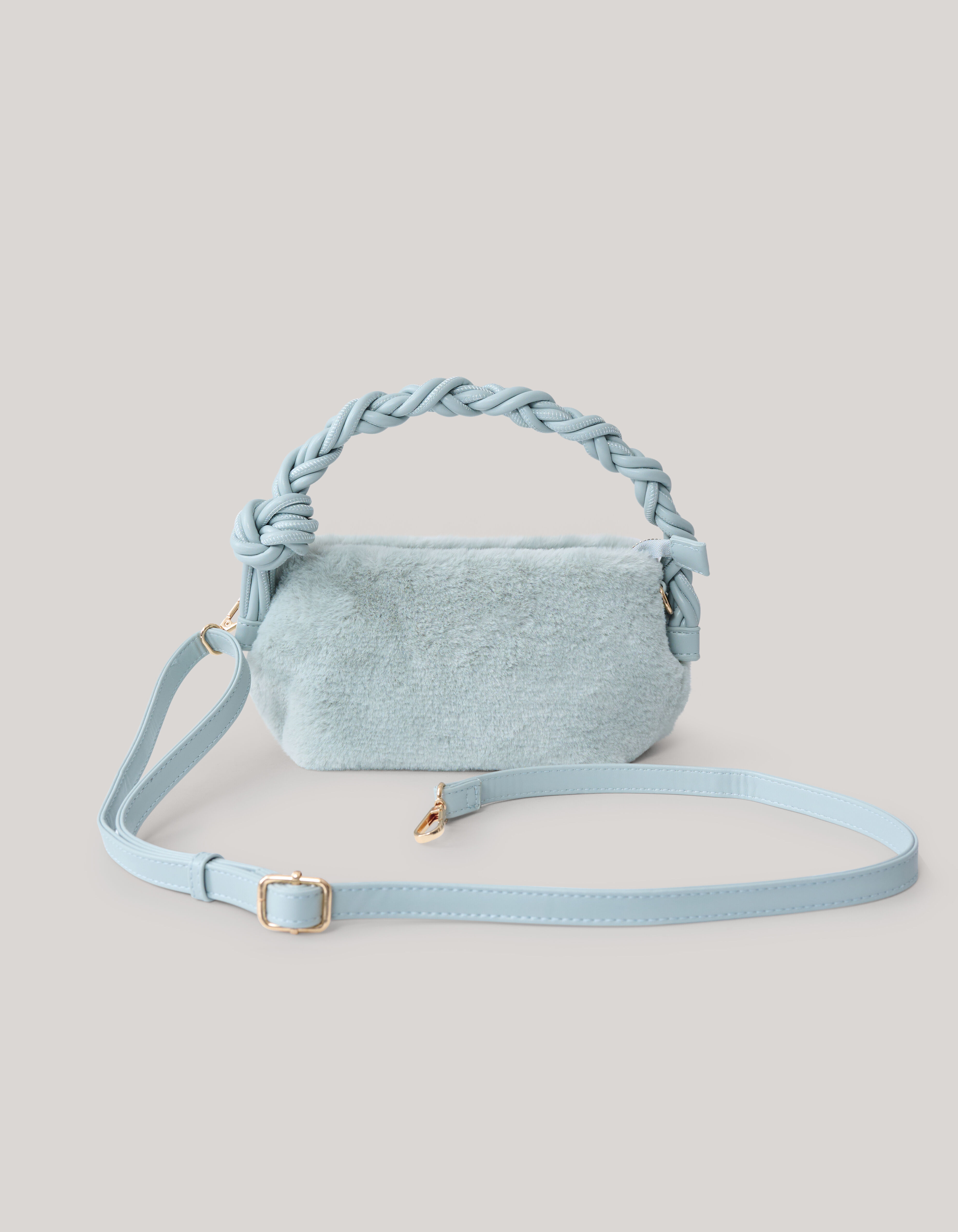 Fluffy Tas Lichtblauw SHOEBY ACCESSOIRES