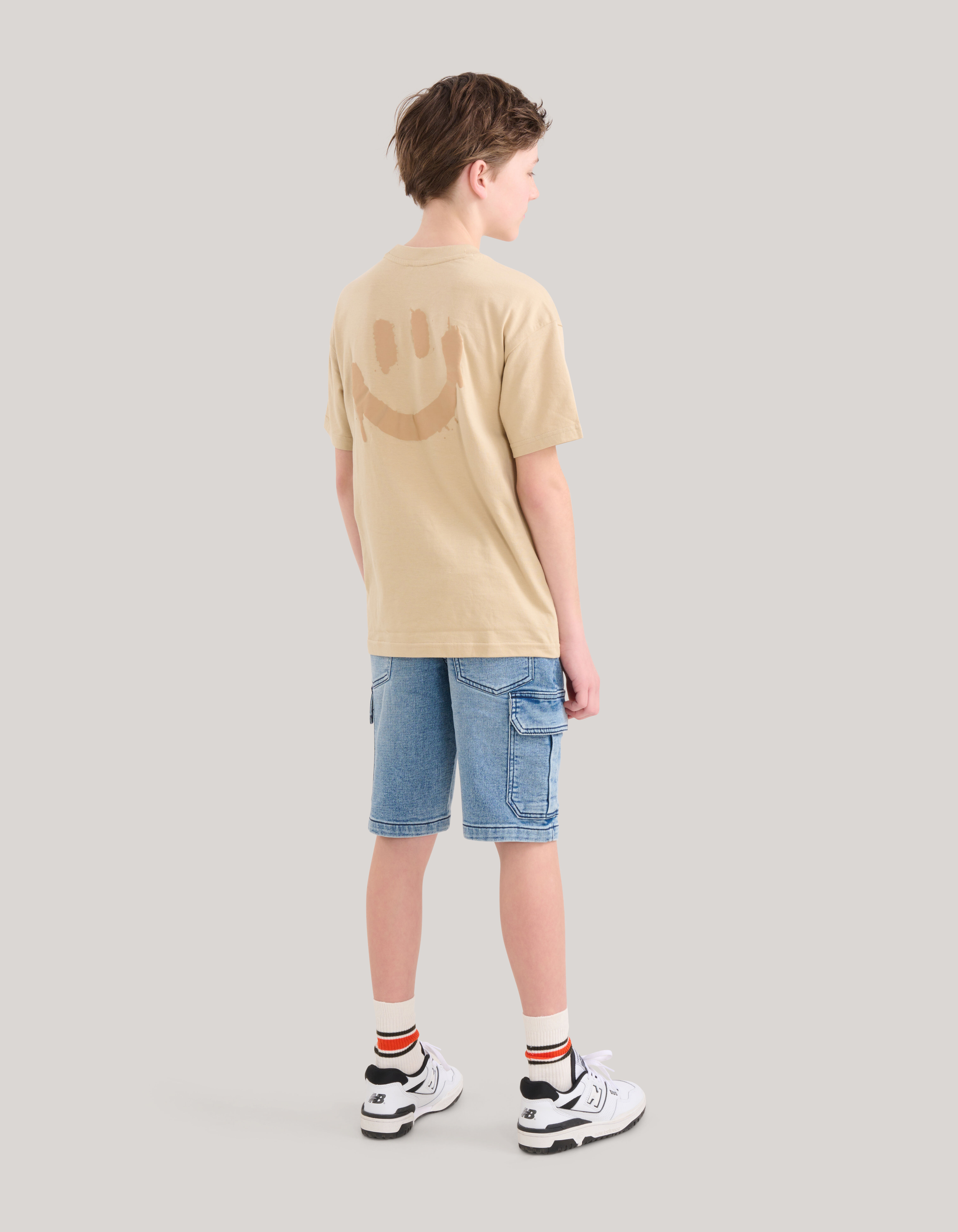 Smiley Artwork T-shirt Beige SHOEBY BOYS