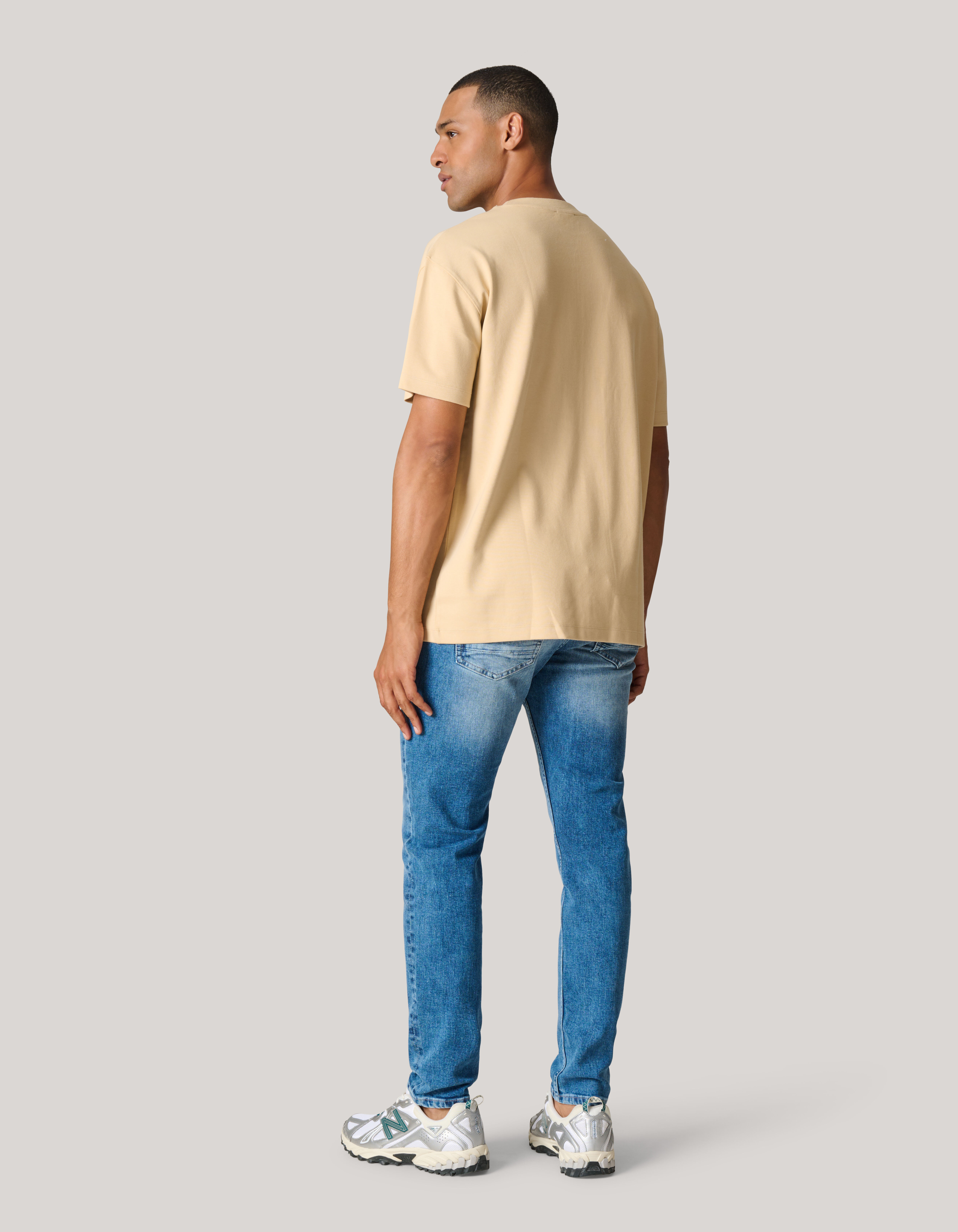 Basic T-shirt Zand SHOEBY MEN