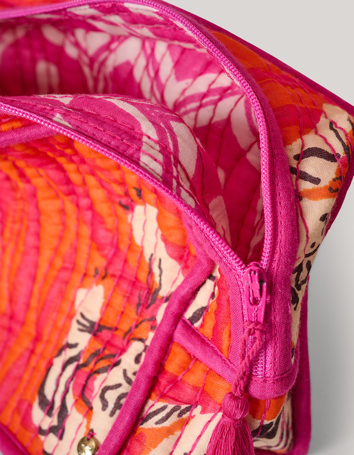 Printed Make-up Tas Roze SHOEBY ACCESSOIRES