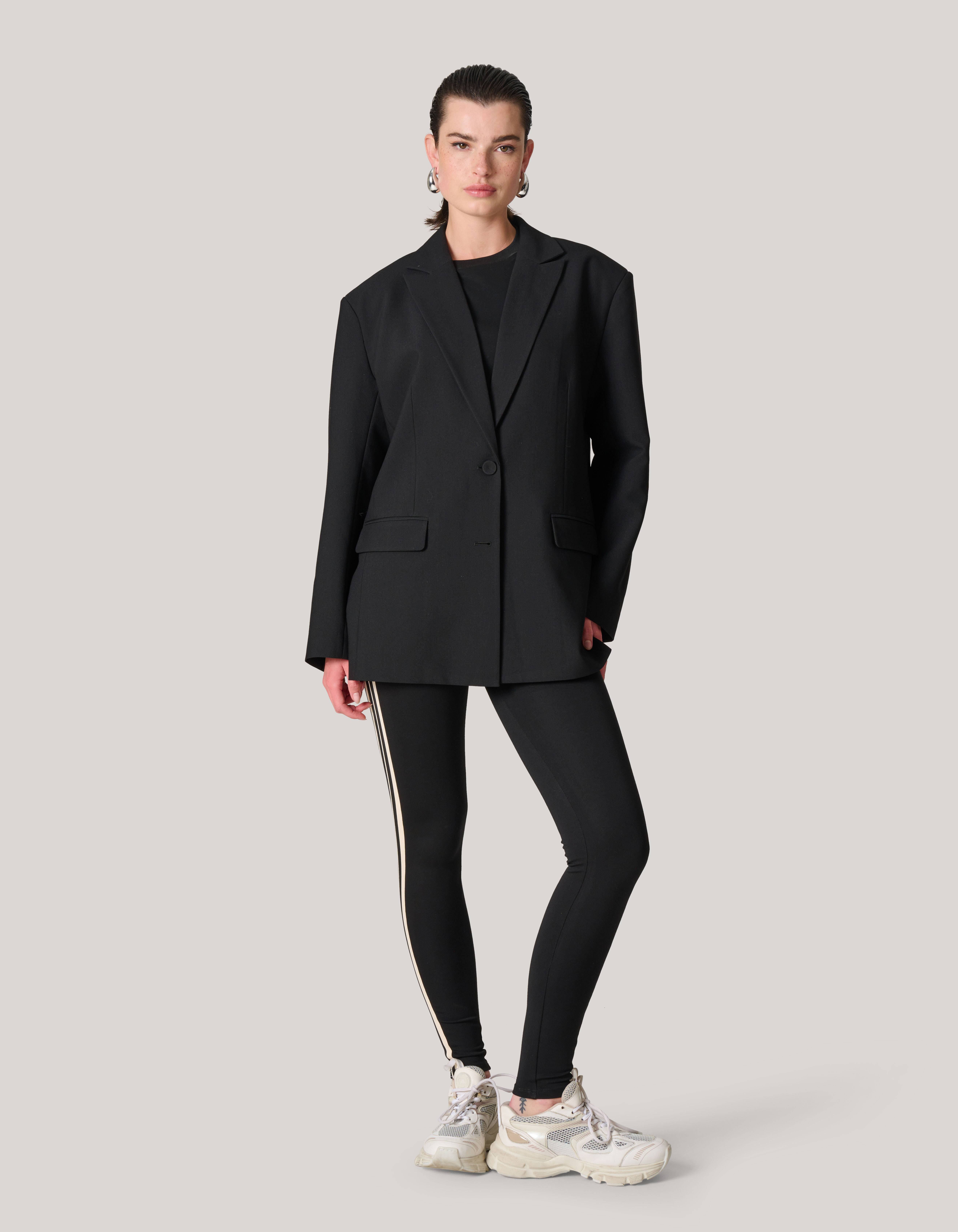 Oversized Strik Blazer Zwart SHOEBY WOMEN