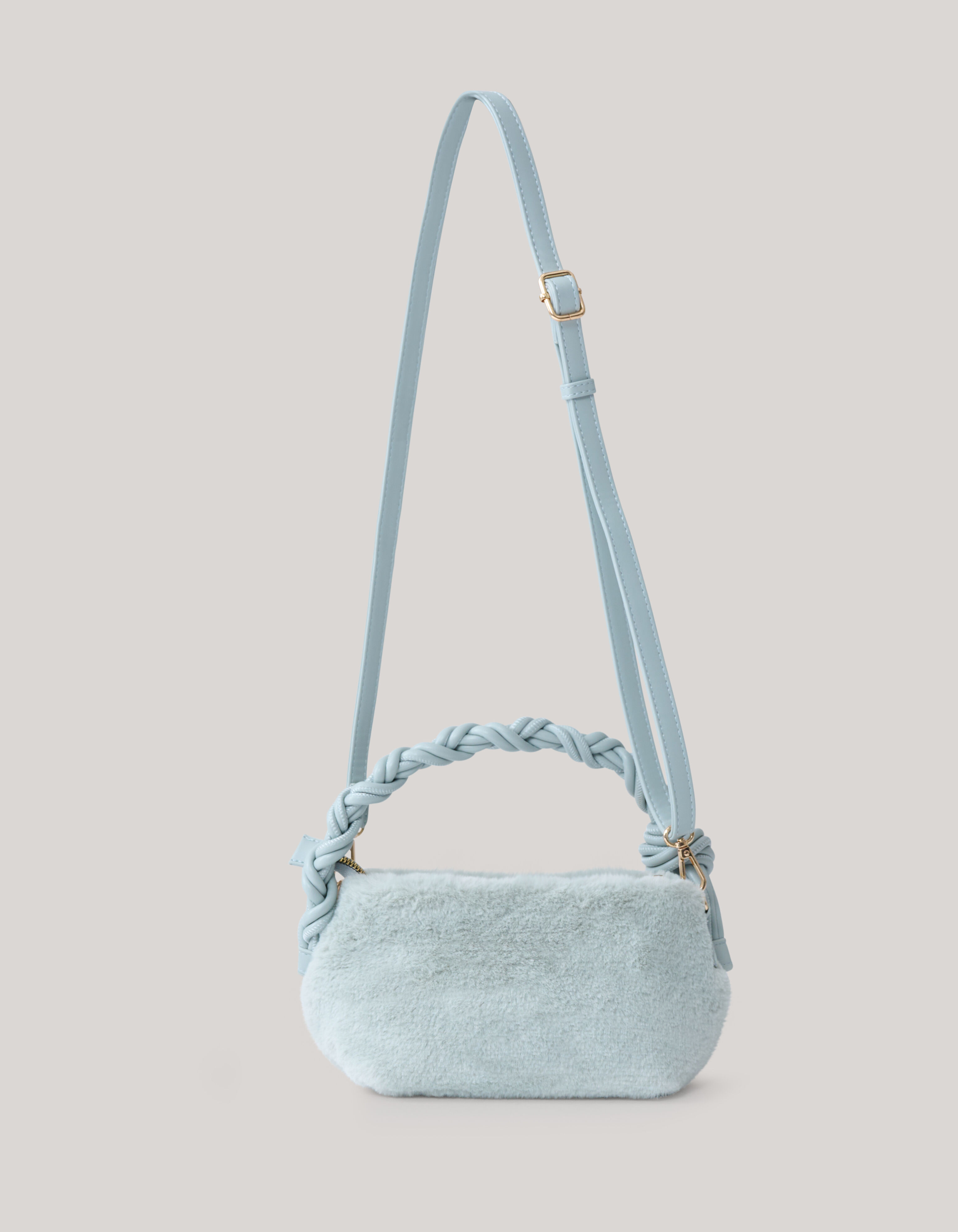 Fluffy Tas Lichtblauw SHOEBY ACCESSOIRES