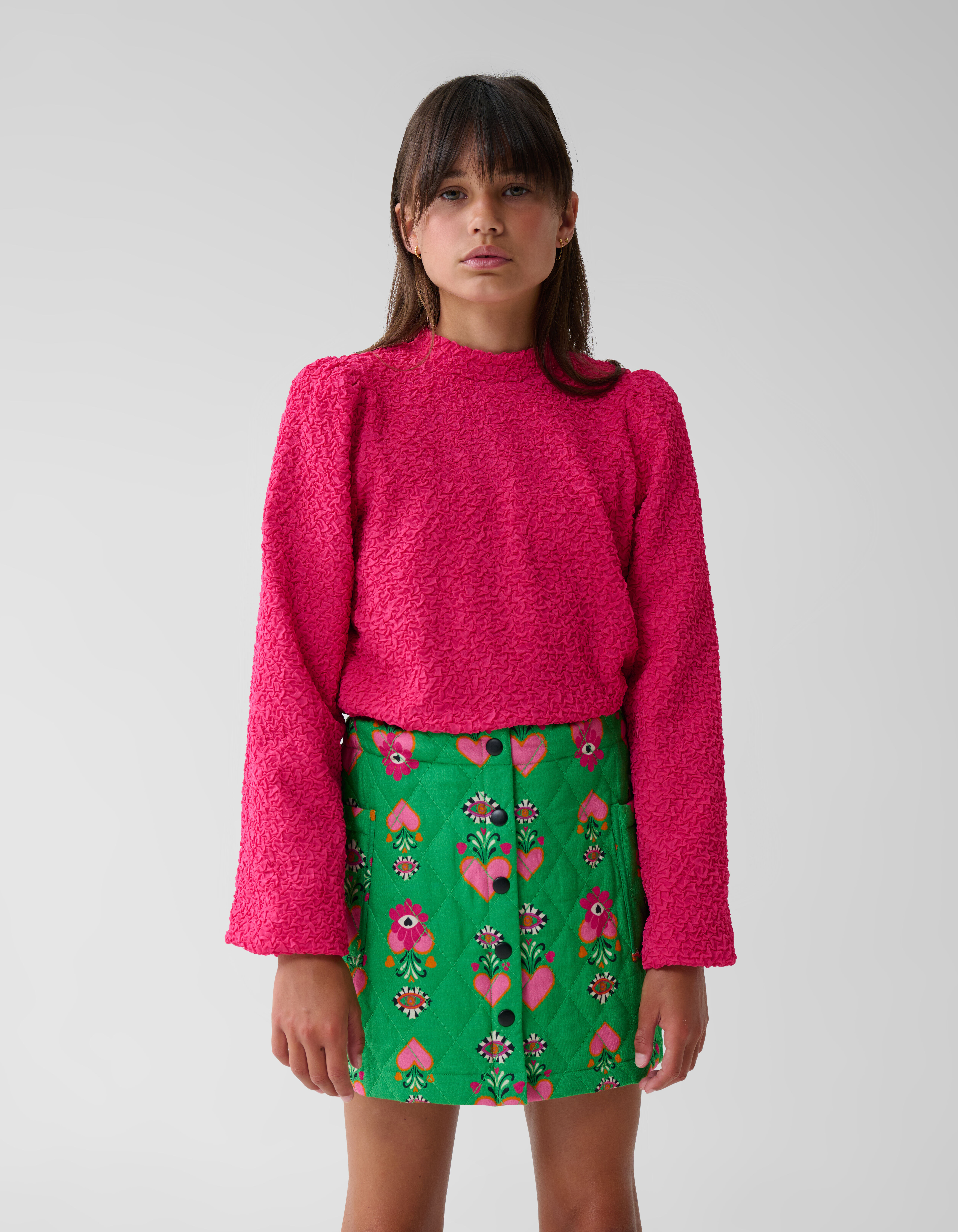 Structuur Longsleeve Roze By Lizzy SHOEBY GIRLS