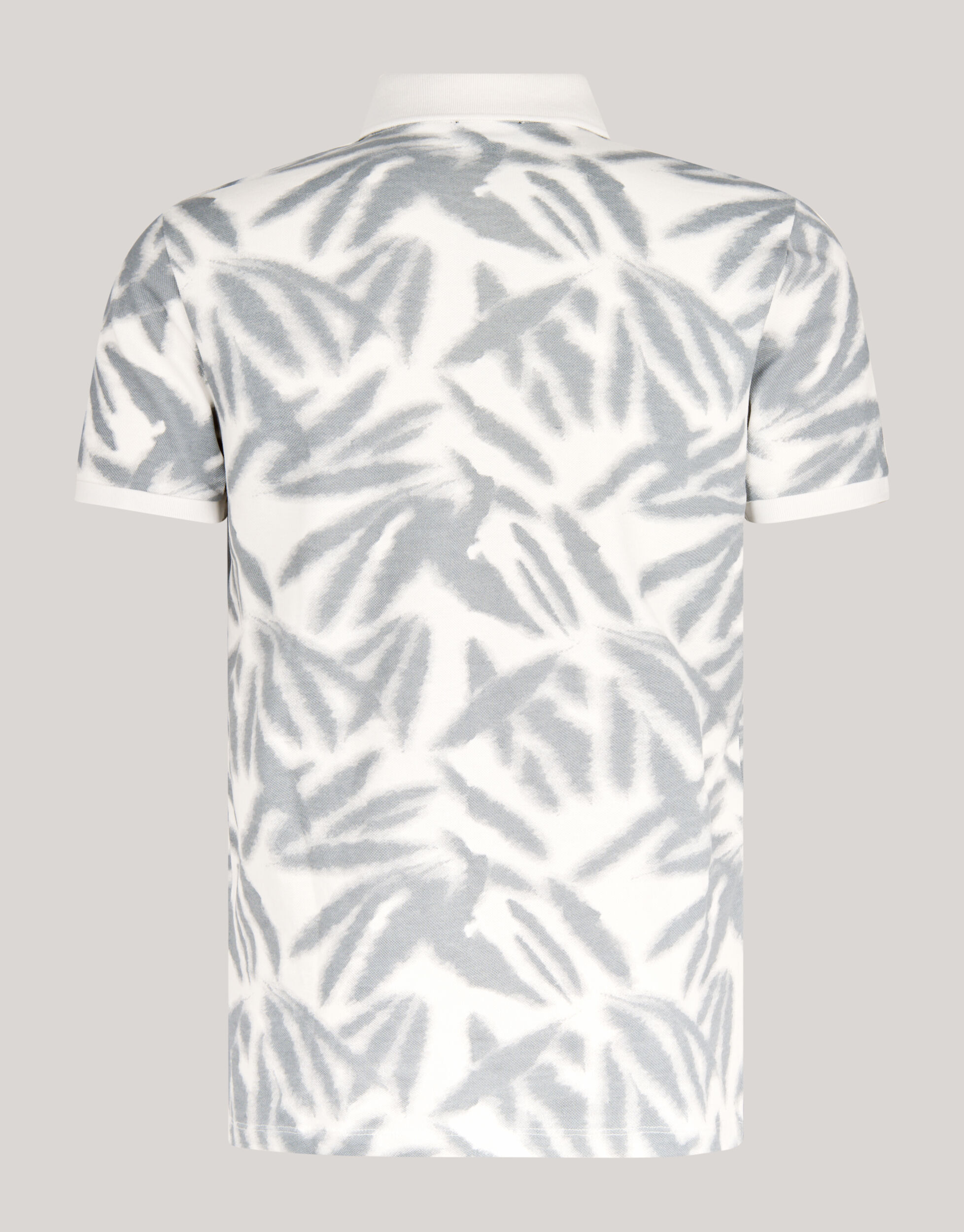 Leaf Print Polo Wit SHOEBY MEN