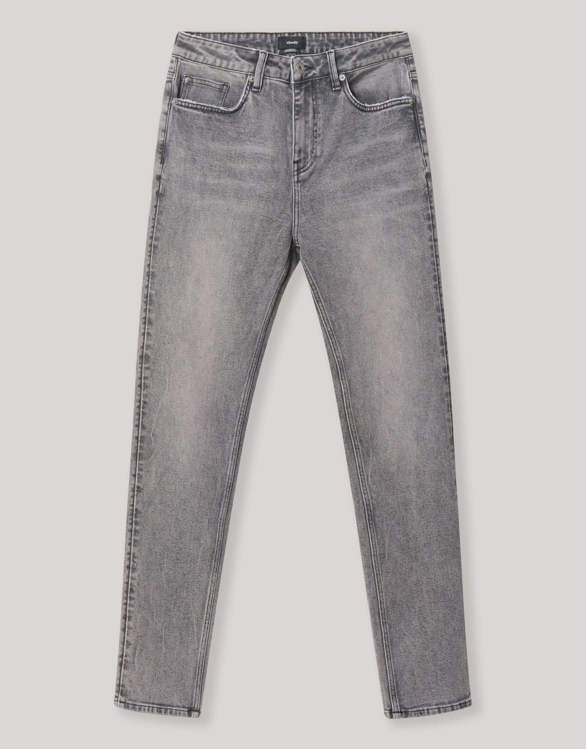 Tapered Fit Jeans Grijs L32 SHOEBY MEN