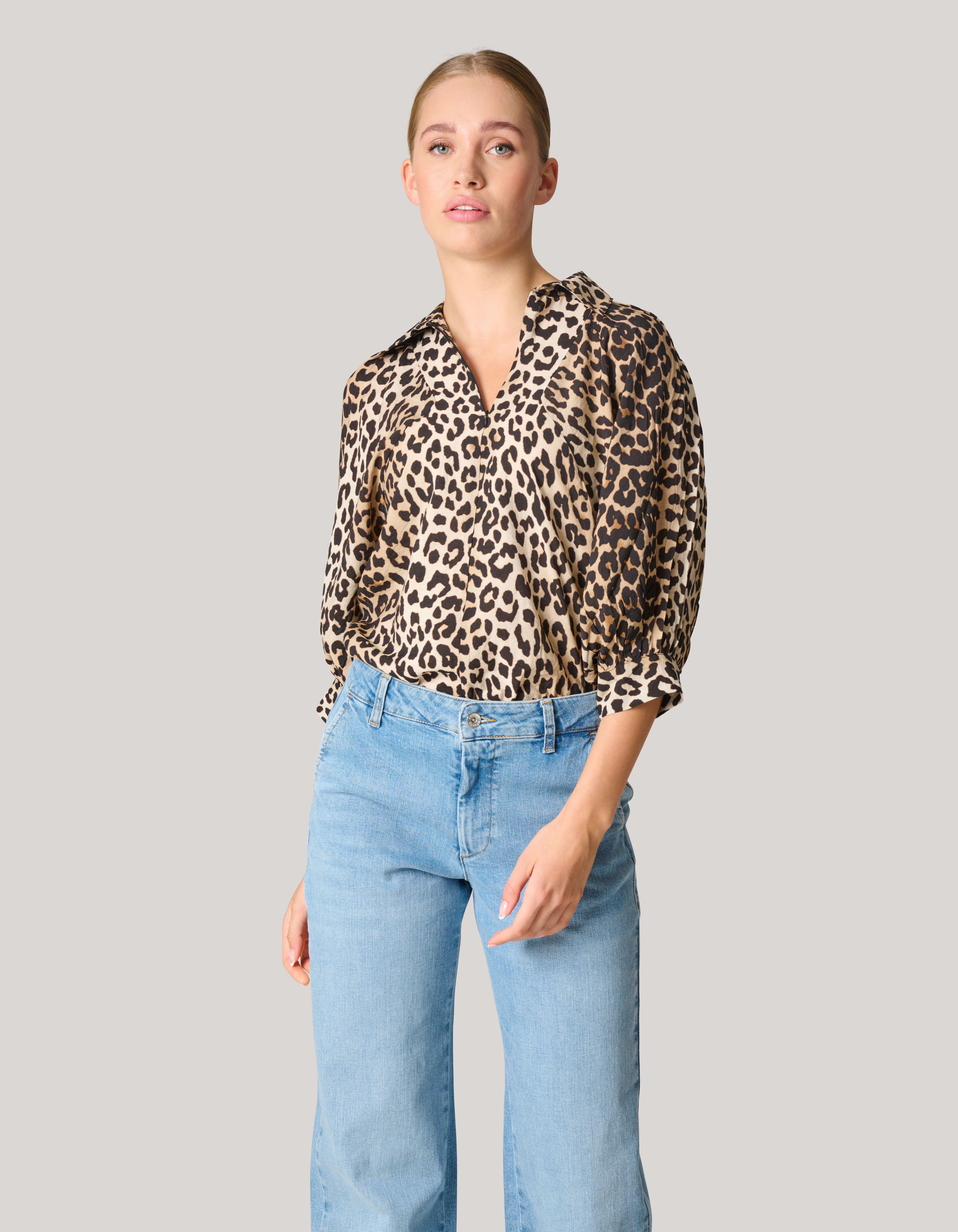 Printed Leopard Blouse SHOEBY WOMEN