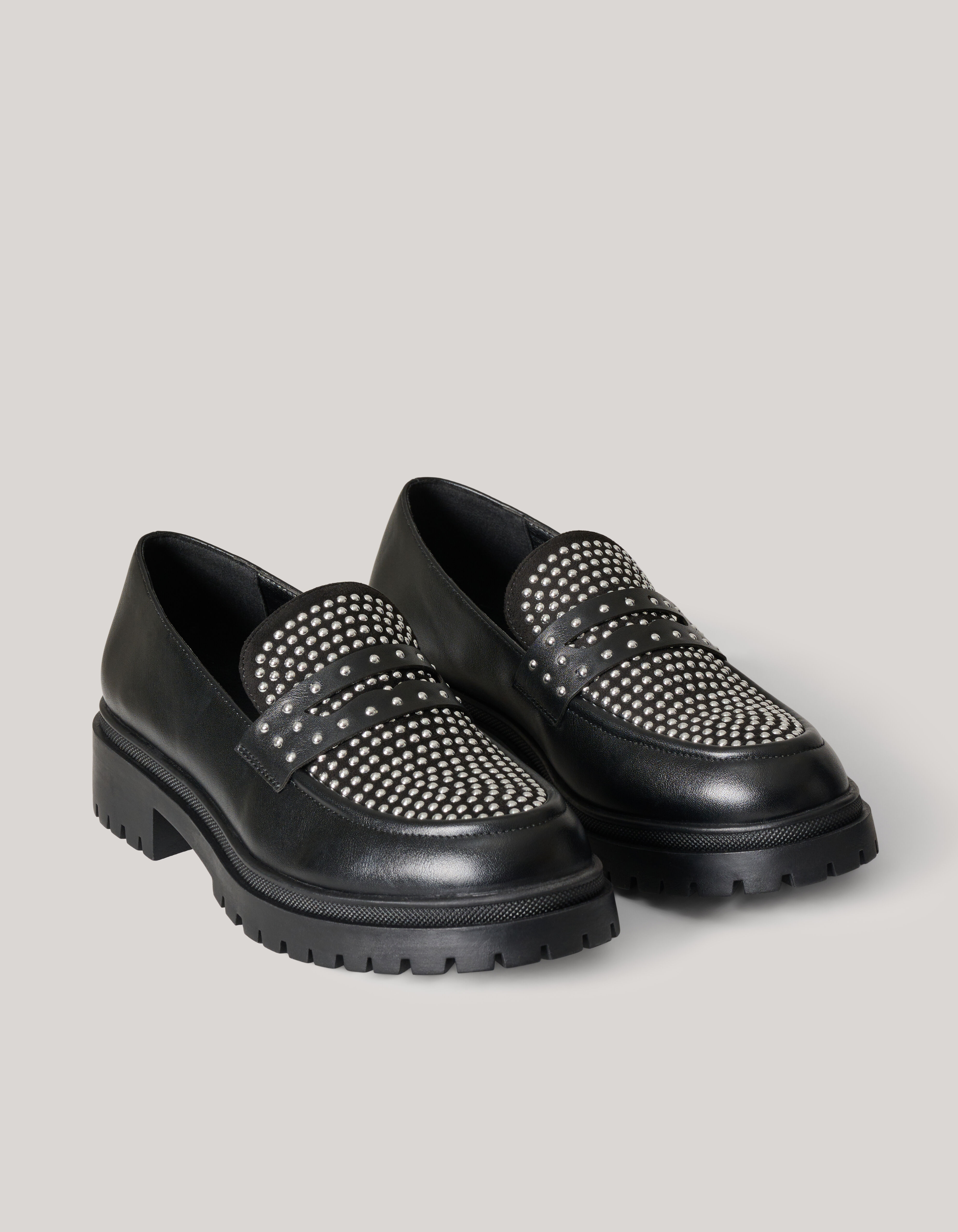 Stud Loafers Zwart SHOEBY SHOES