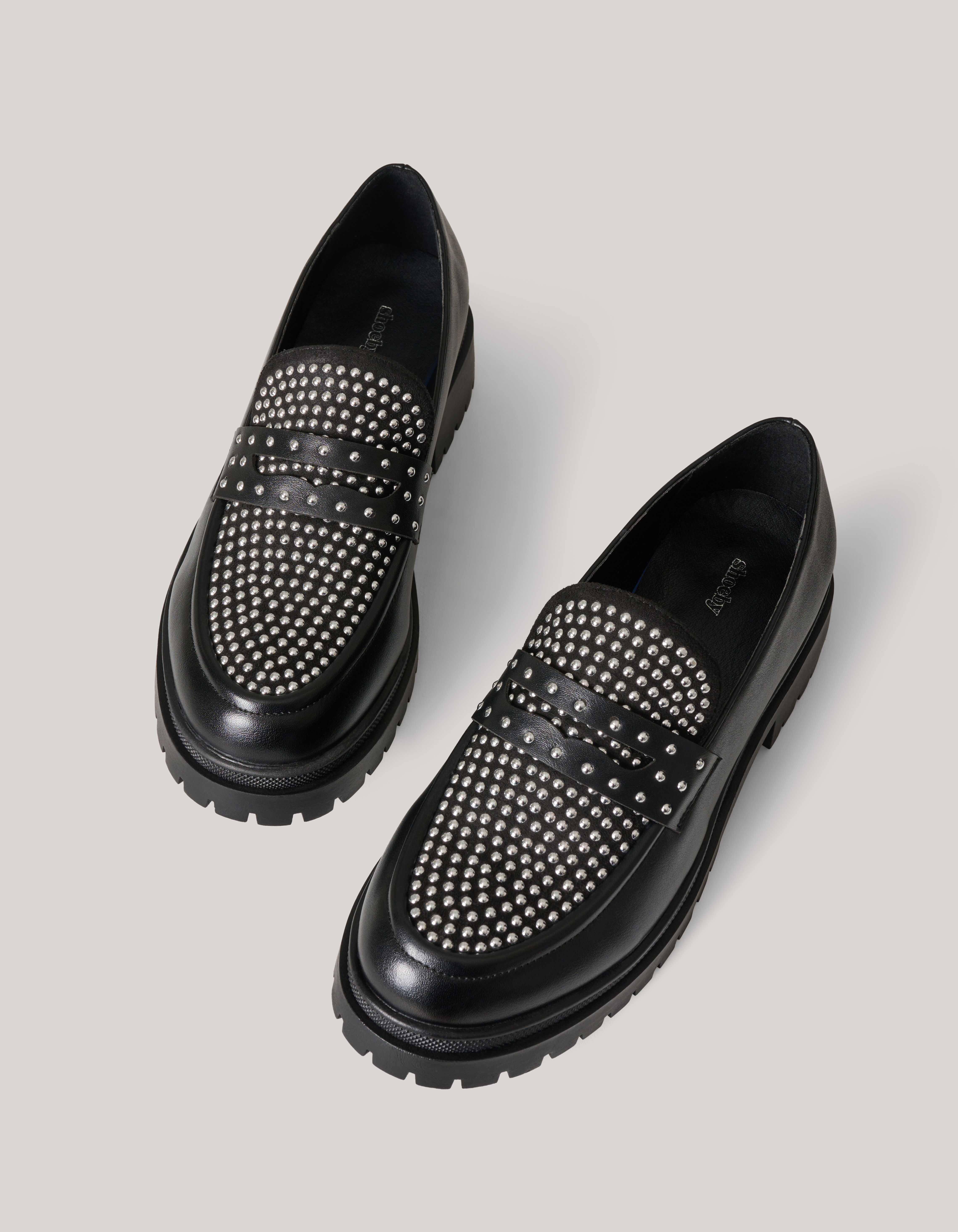 Stud Loafers Zwart SHOEBY SHOES