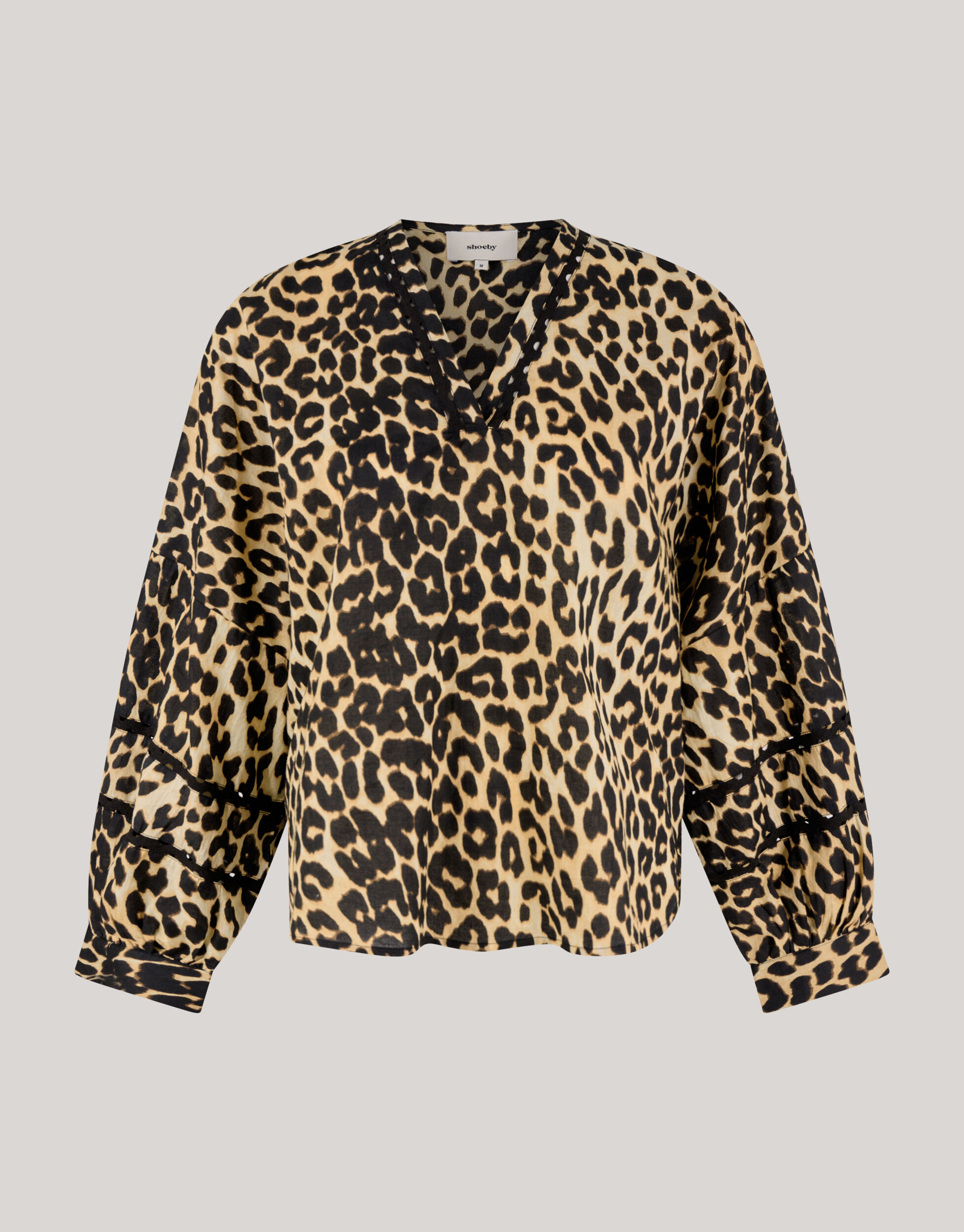 Leopard Tape Blouse Bruin SHOEBY WOMEN