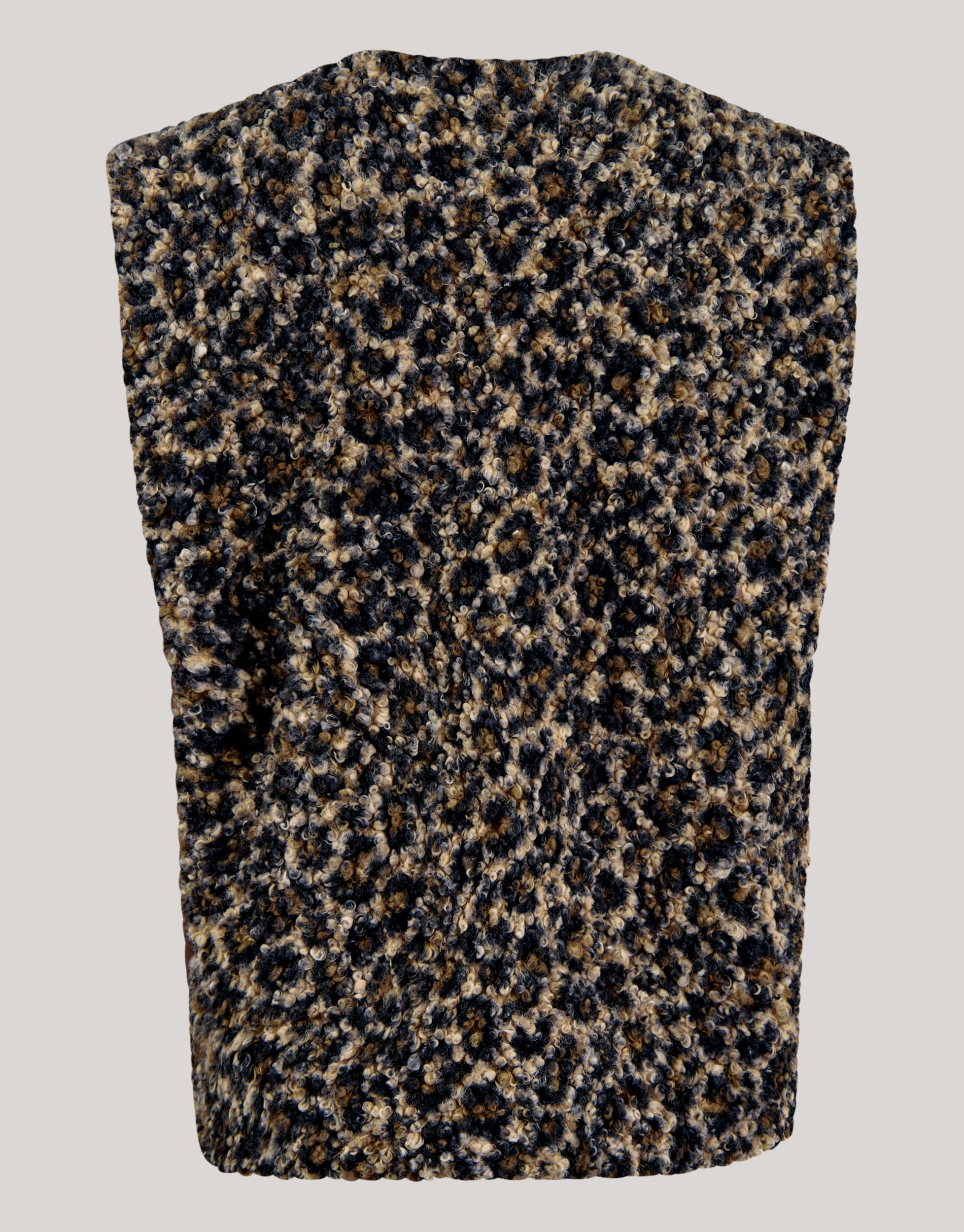 Leopard Teddy Gilet Bruin SHOEBY GIRLS