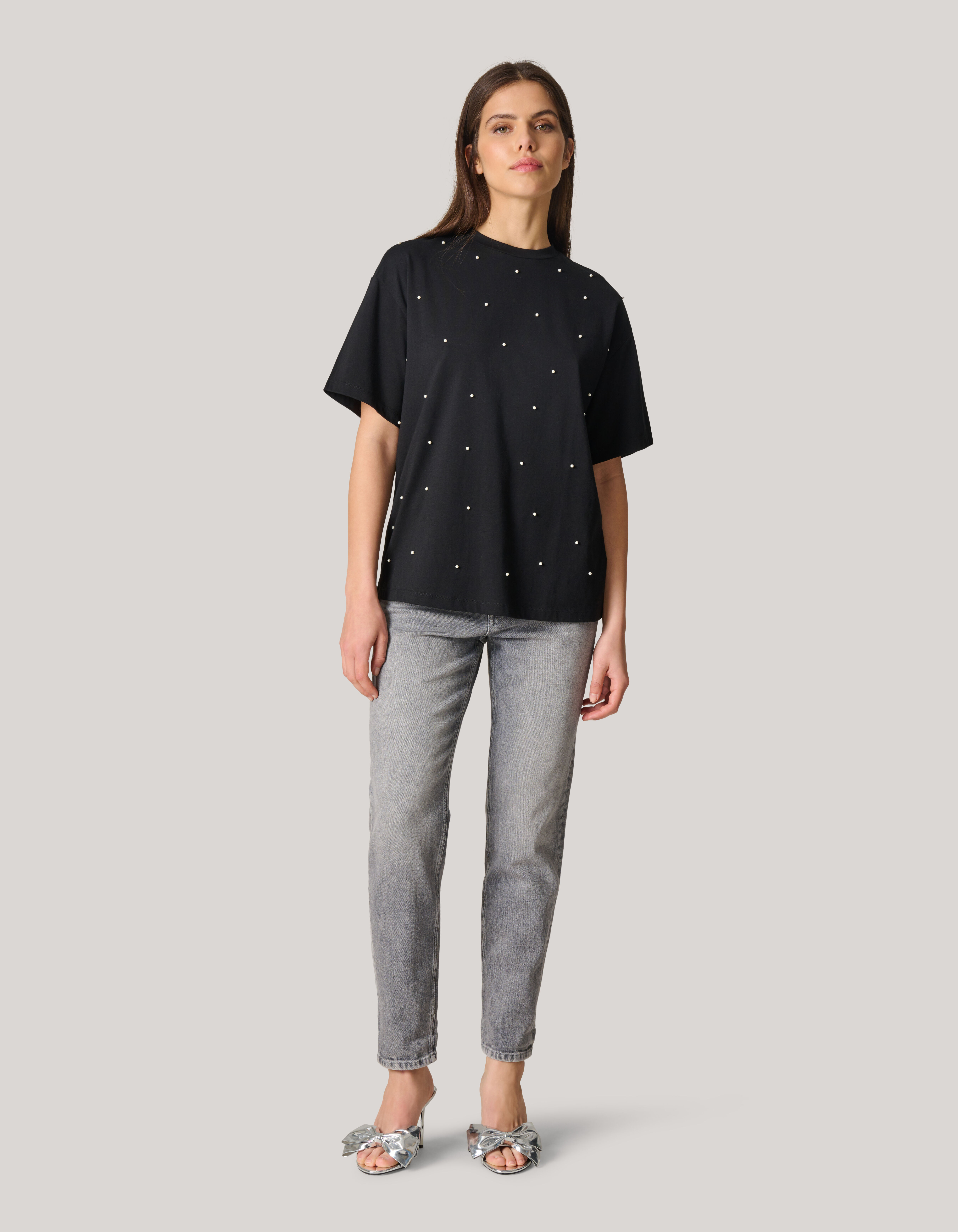 Parel T-shirt Zwart SHOEBY WOMEN