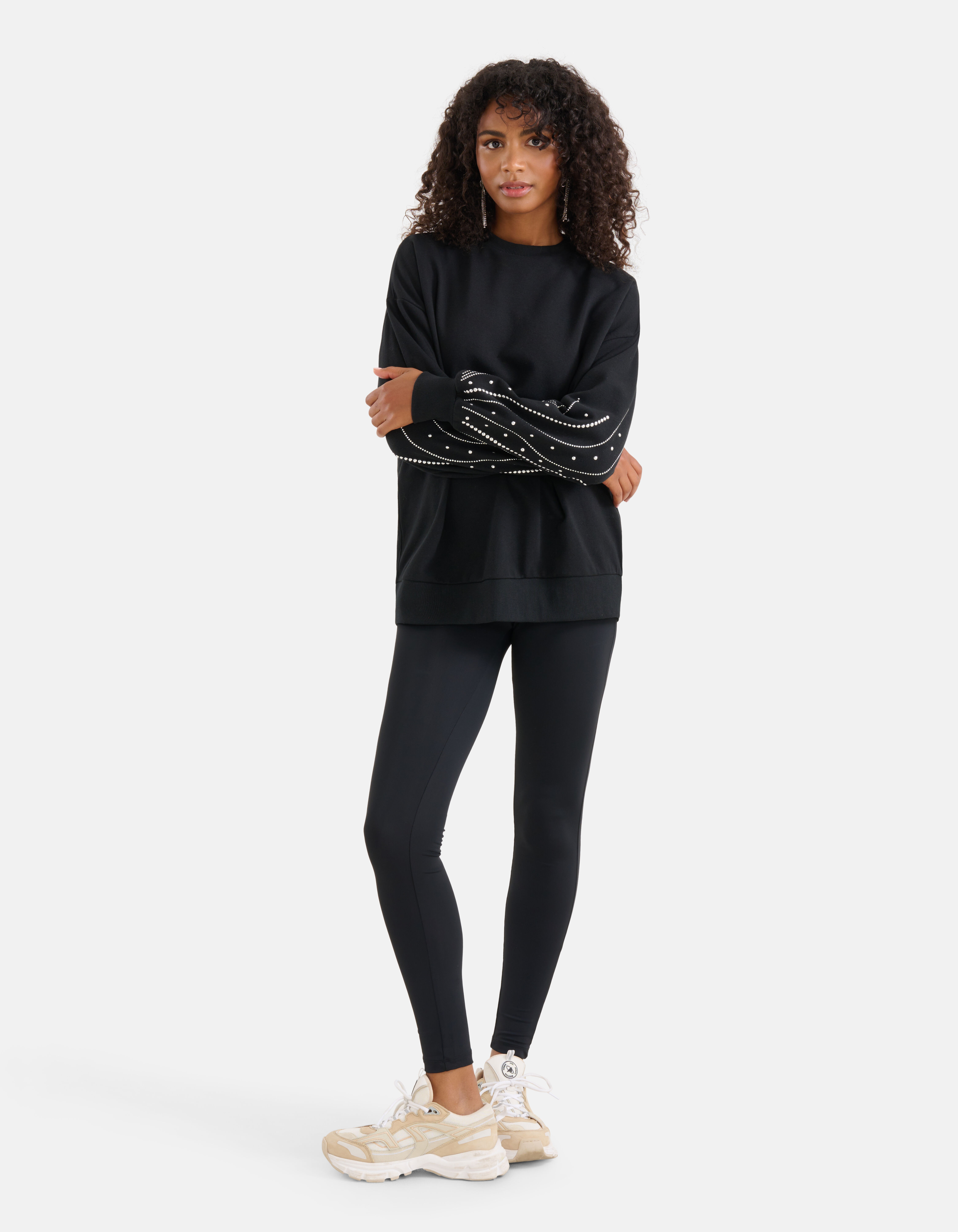Studs Sweater Zwart SHOEBY WOMEN