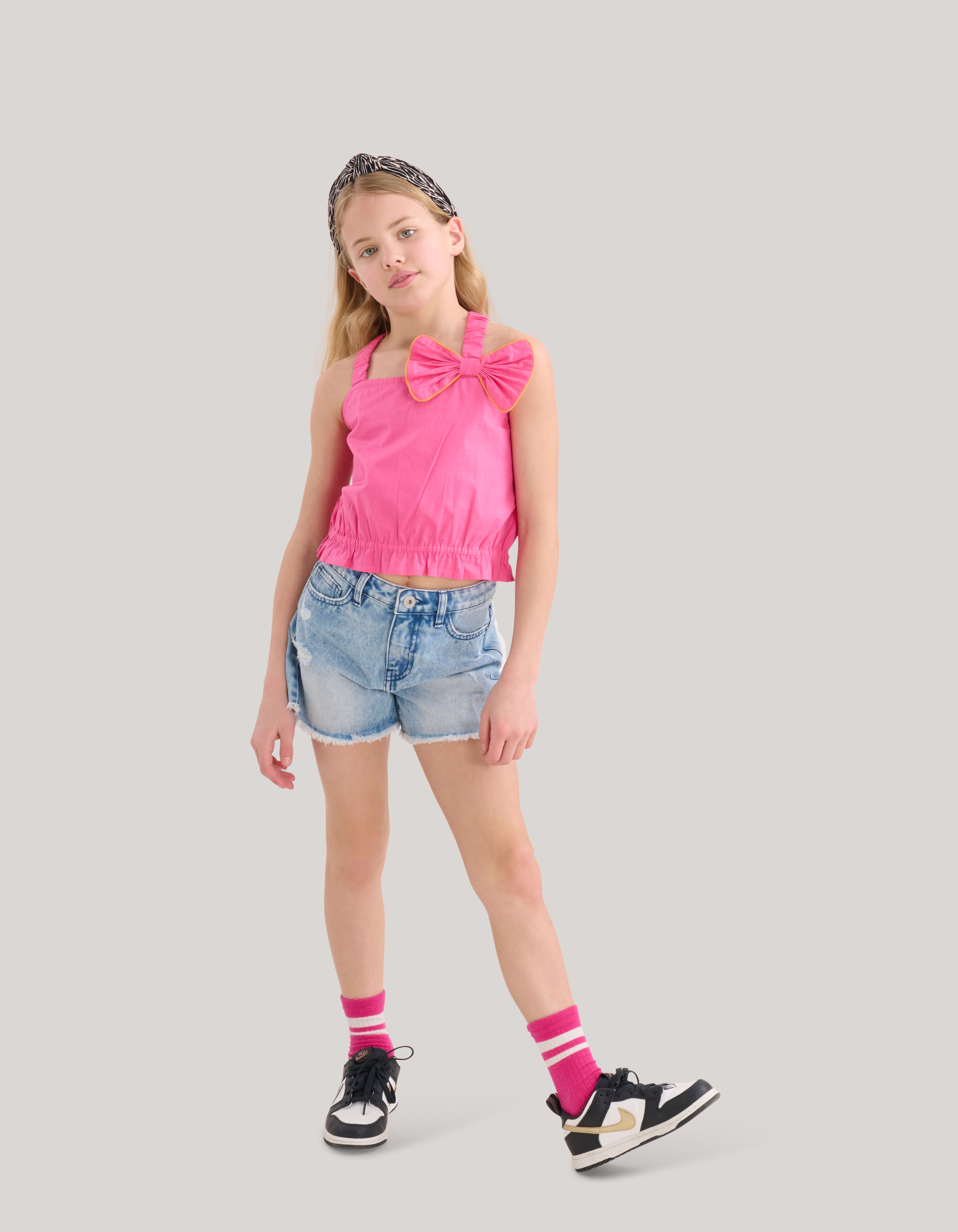 Strik Top Roze SHOEBY GIRLS