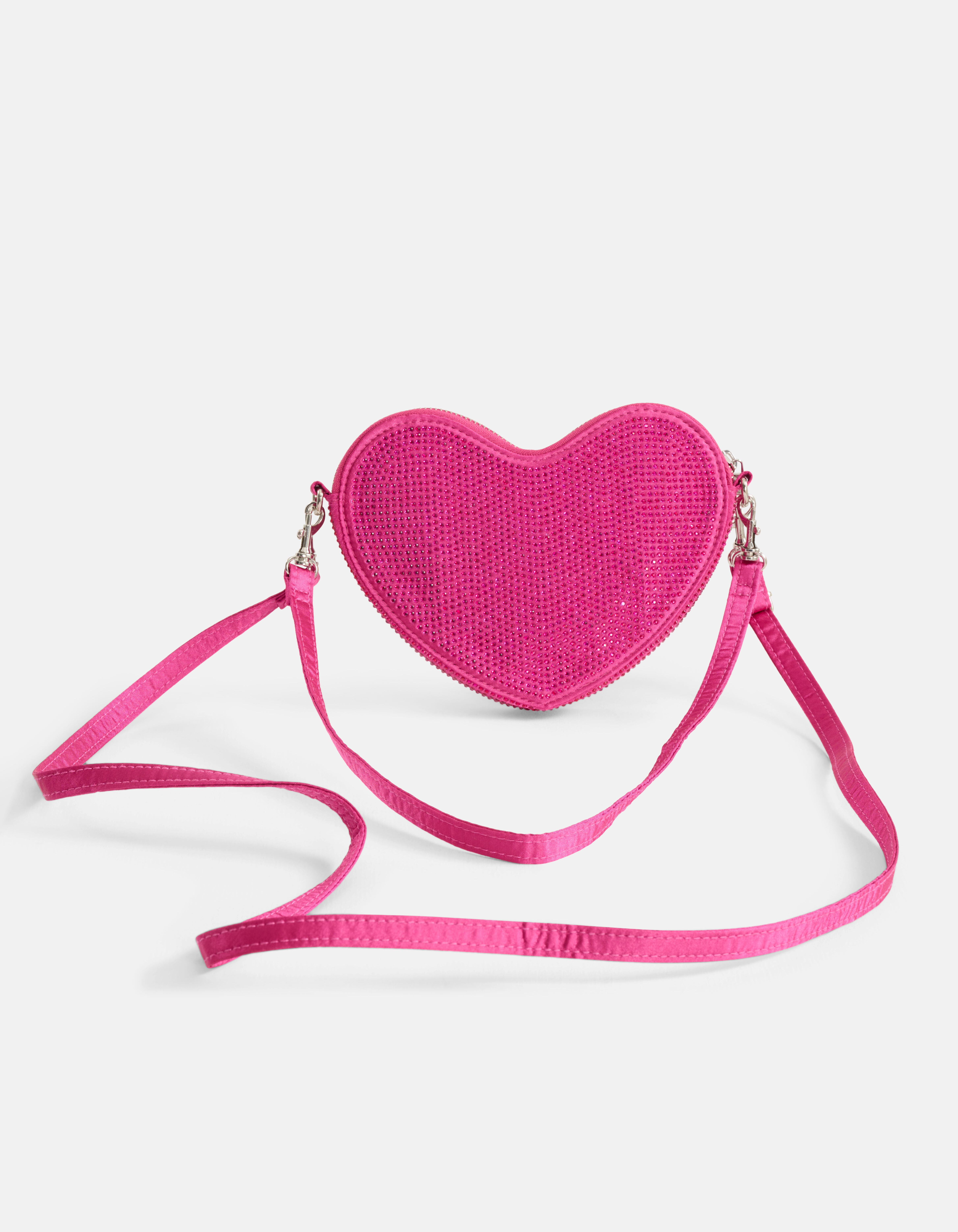 Strass Heart Tas Roze SHOEBY ACCESSOIRES