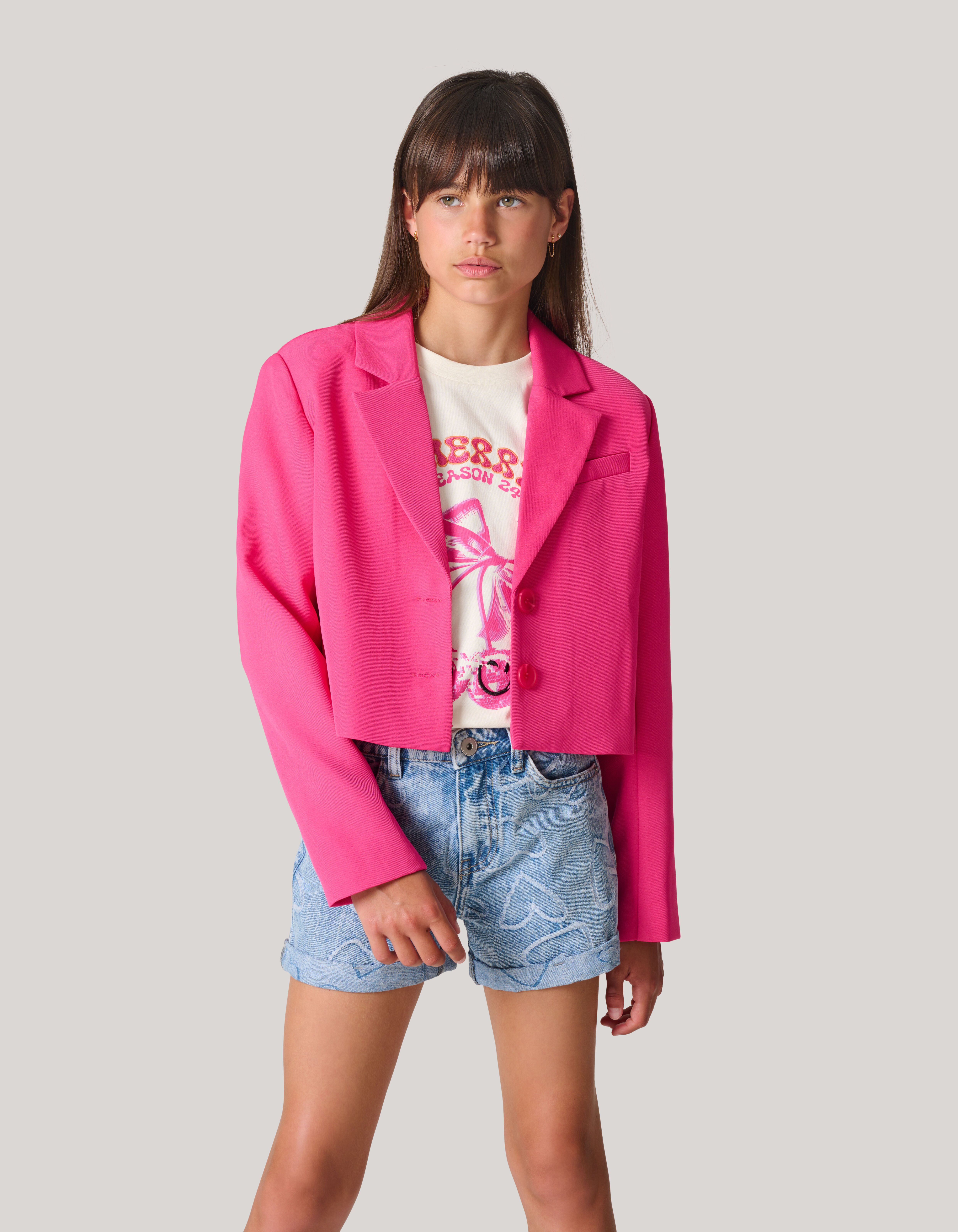 Cropped Blazer Roze SHOEBY GIRLS