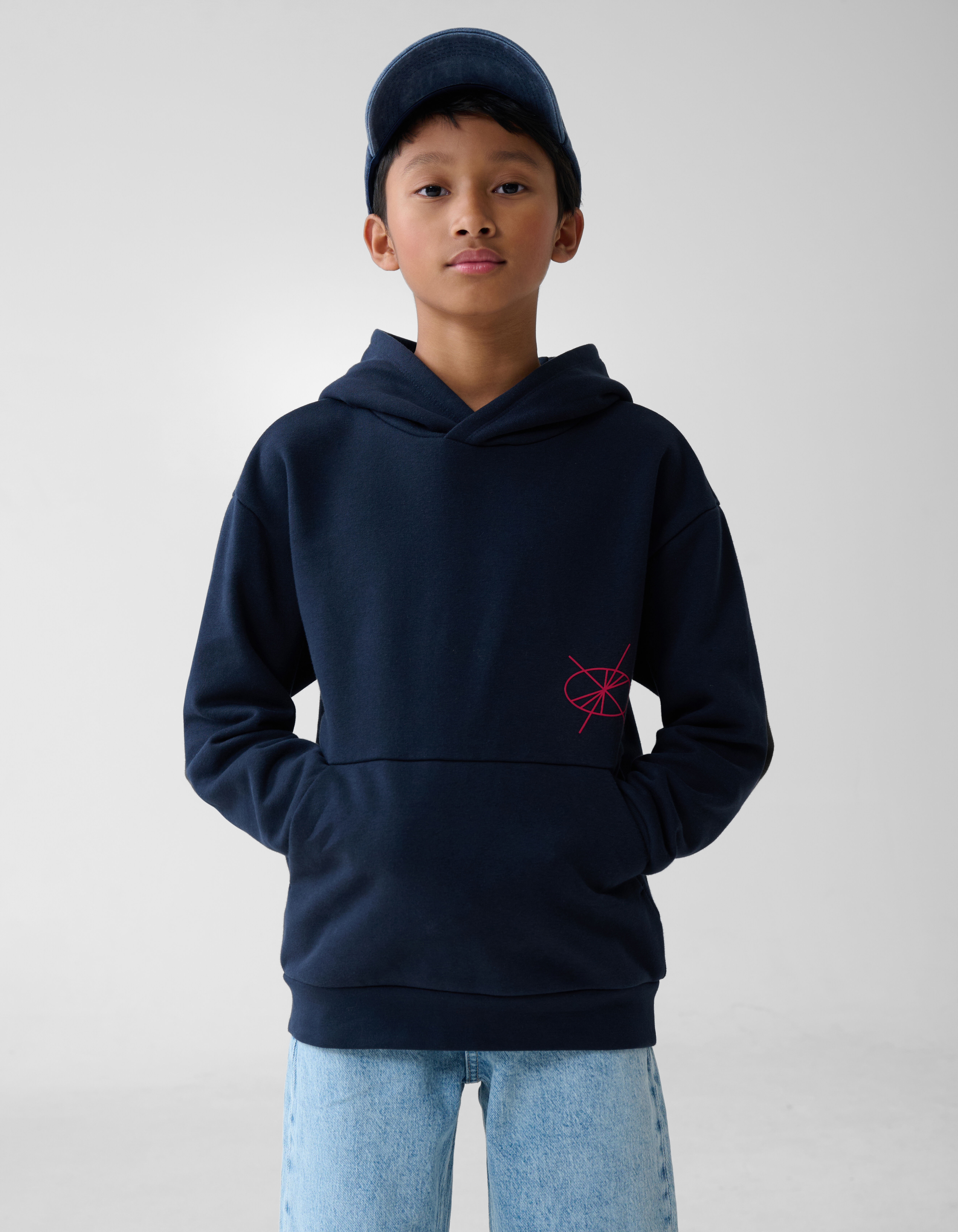 Artwork Hoodie Donkerblauw SHOEBY BOYS