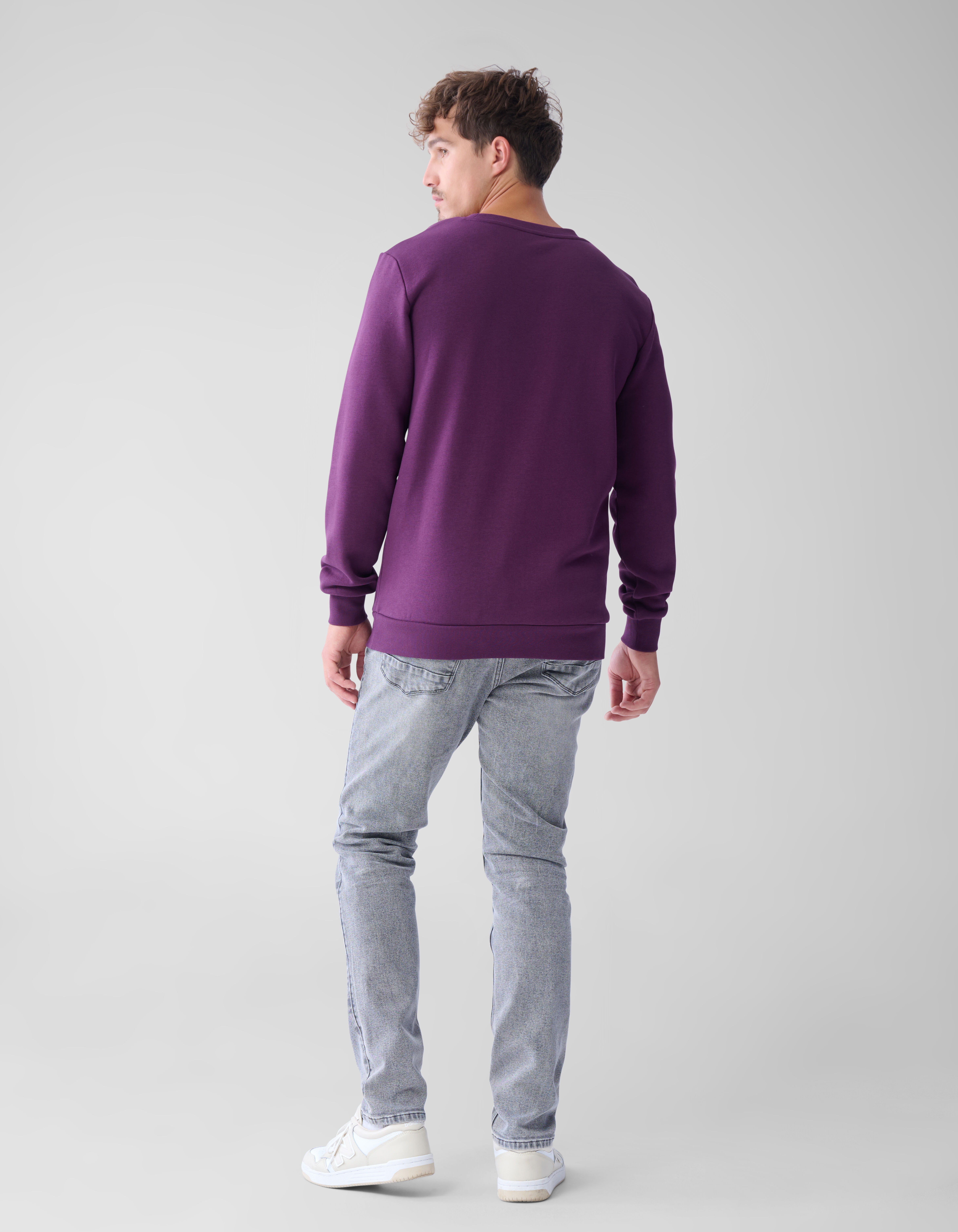 Sparkle Sweater Donkerrood SHOEBY MEN