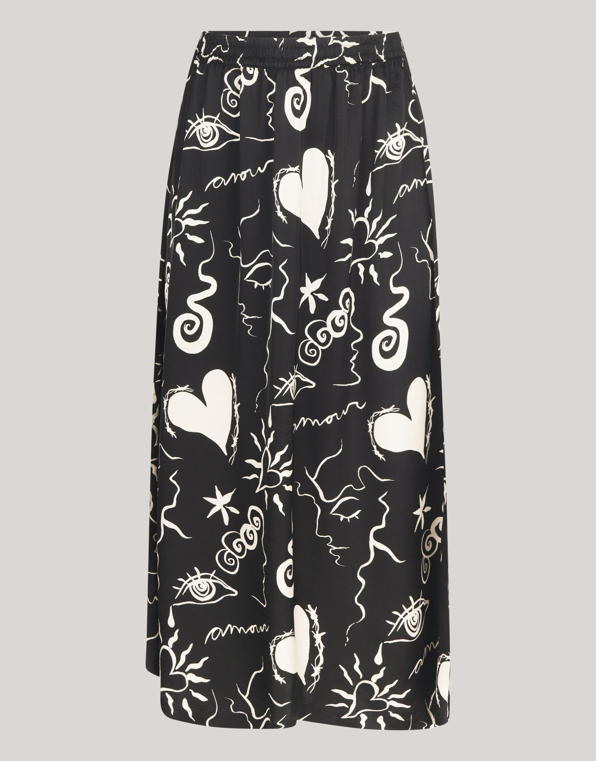 Printed Maxi Rok Zwart SHOEBY WOMEN