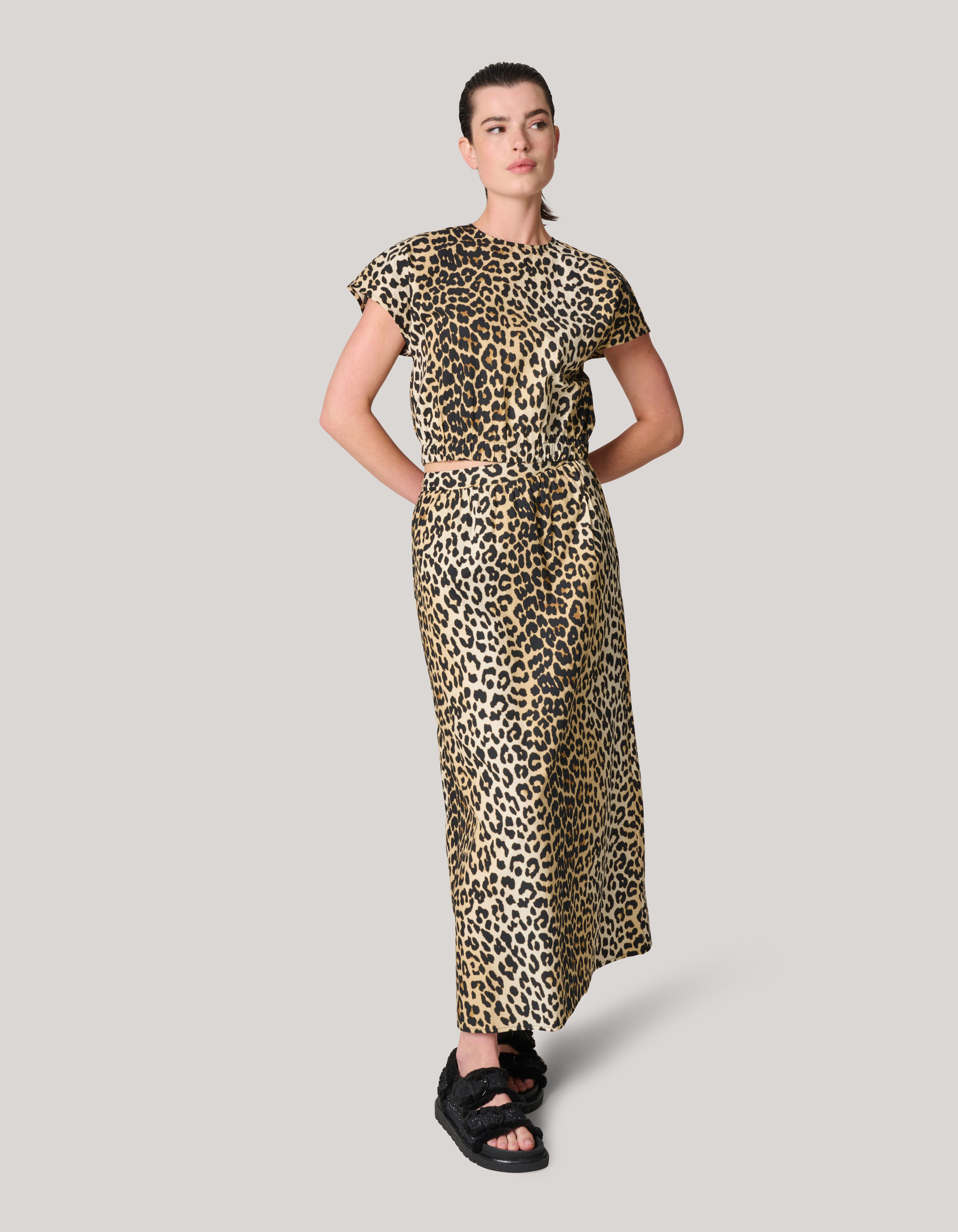 Leopard Poplin Maxi Rok SHOEBY WOMEN