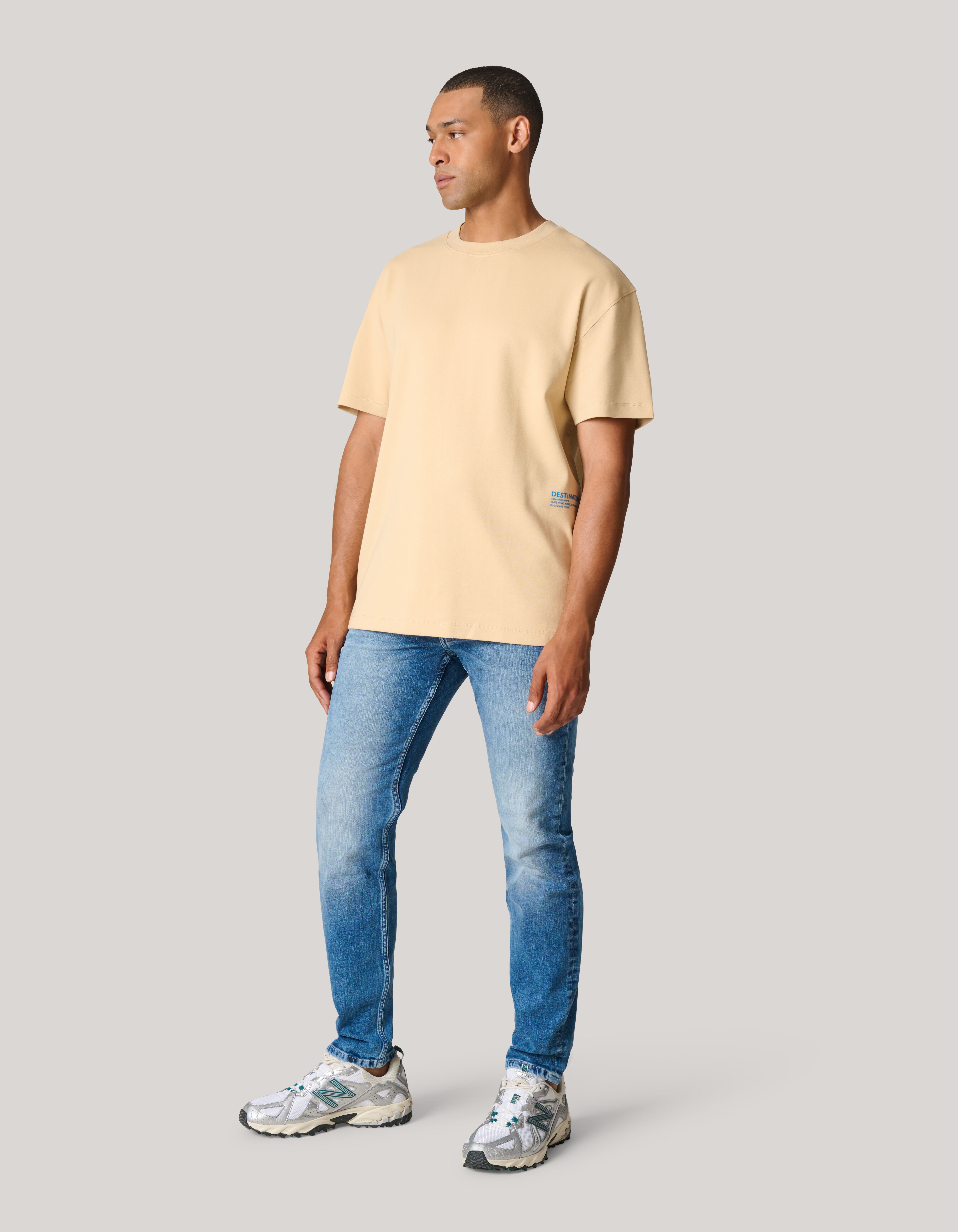 Basic T-shirt Zand SHOEBY MEN